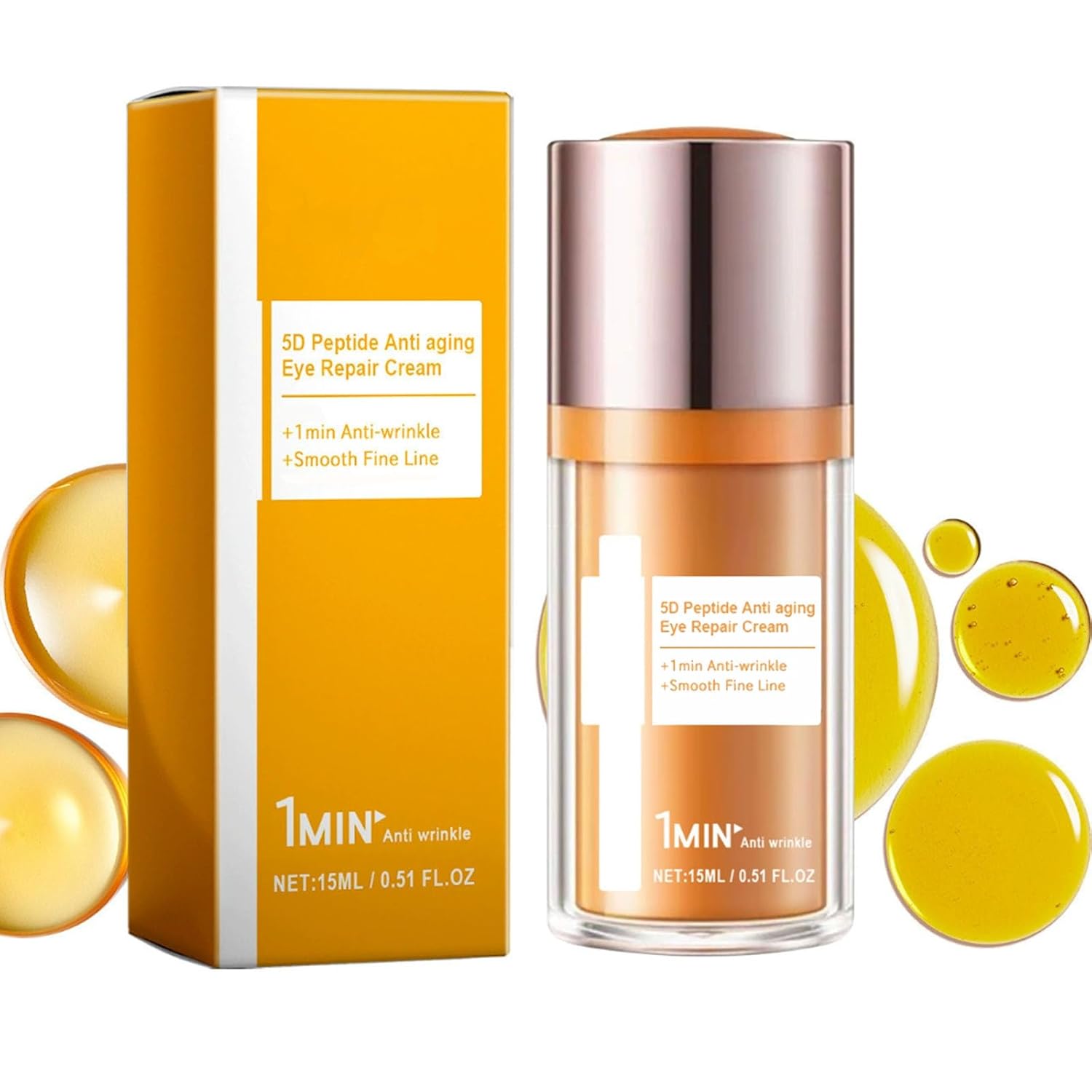 Eye Cream, Papafeel 5D Peptide Eye Cream for Dark Circles, Daily Wrinkle Anti-Aging Cream, Lightweight Eyes Moisturizer for Delicate Skin Under Eyes Hydration, Hydrate Moisturize