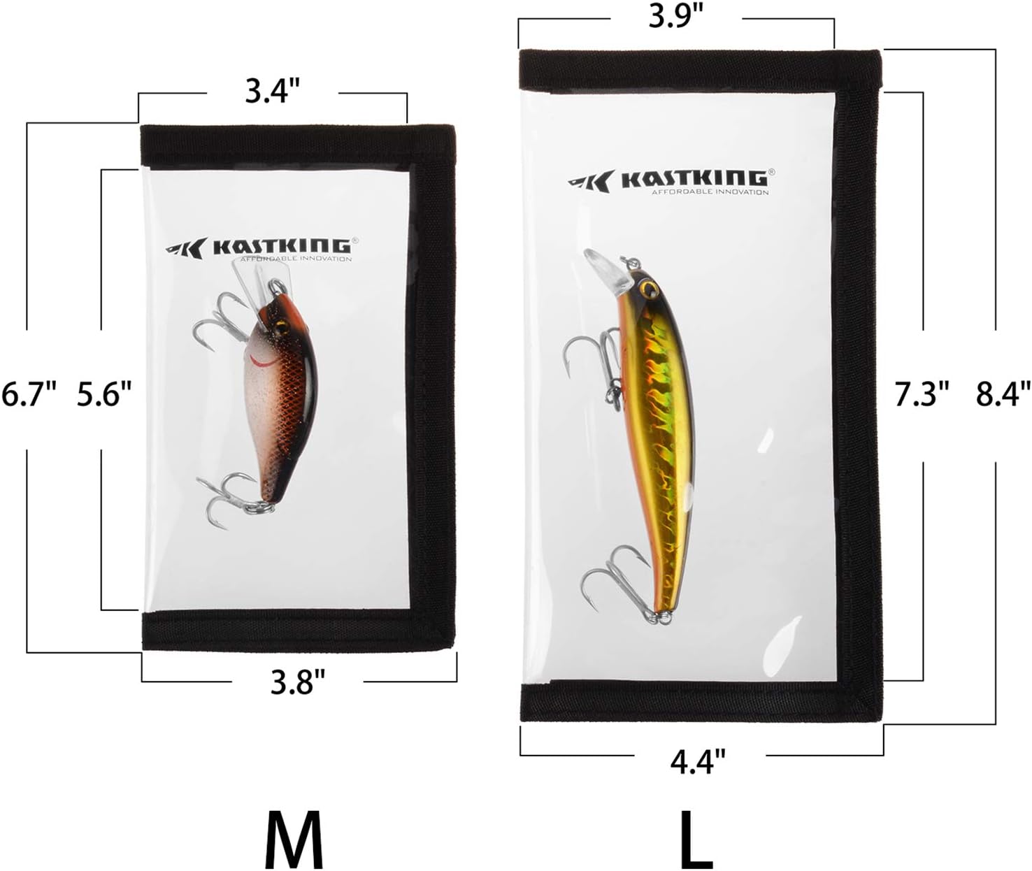 KastKing AeroLatch Lure Wrap, Durable & Clear PVC, Fishing Lure Covers image 2