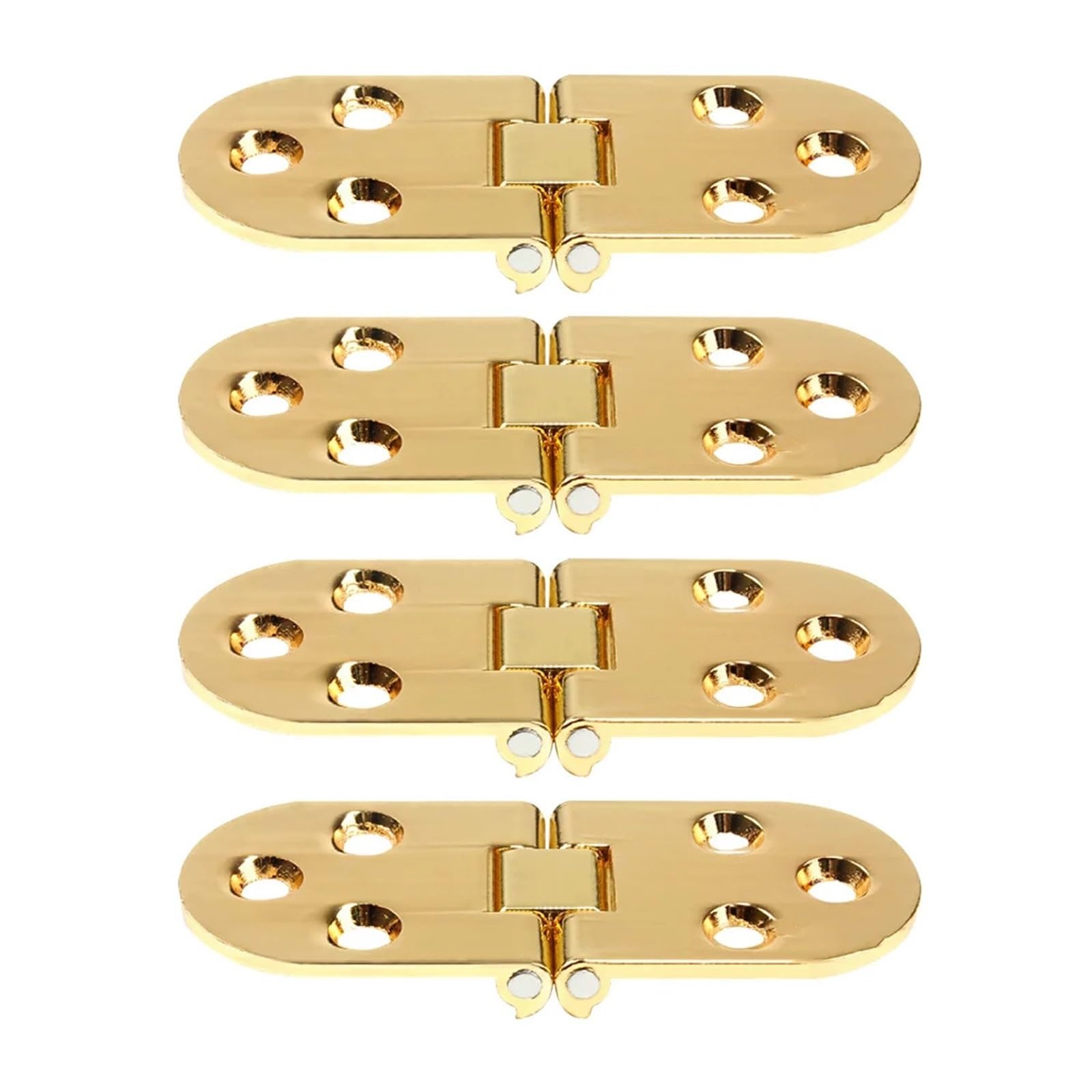 4pcs Zinc Alloy Hinges 180 Degree Folding Table Hinge Small Hidden Cabinet Hardware for Jewelry Box Wooden Tray Door for Folding Furniture