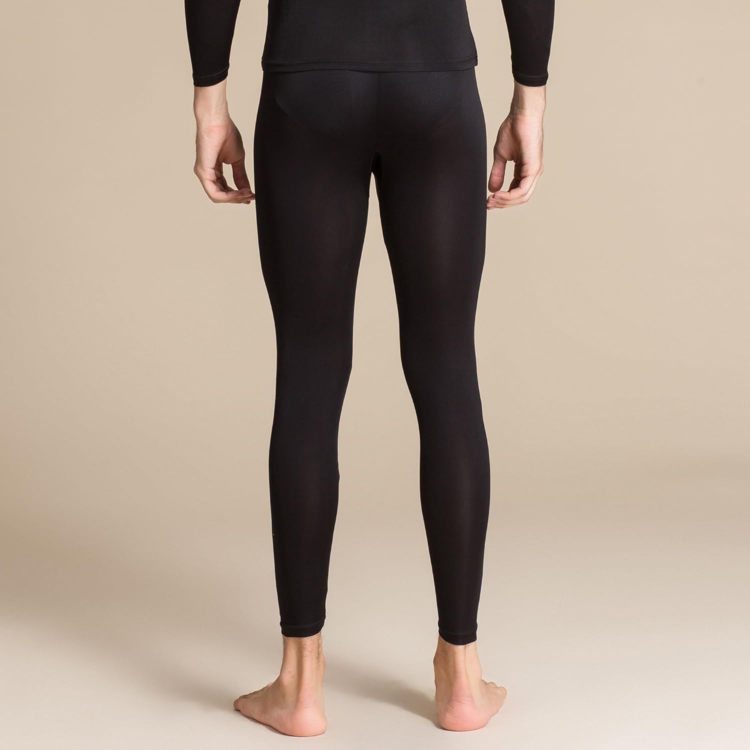 Mens Silk Thermal Underwear Long Johns Pants Knit Mulberry Silk Lightweight Base Layer Bottom Legging for Cold Weather - Image 4