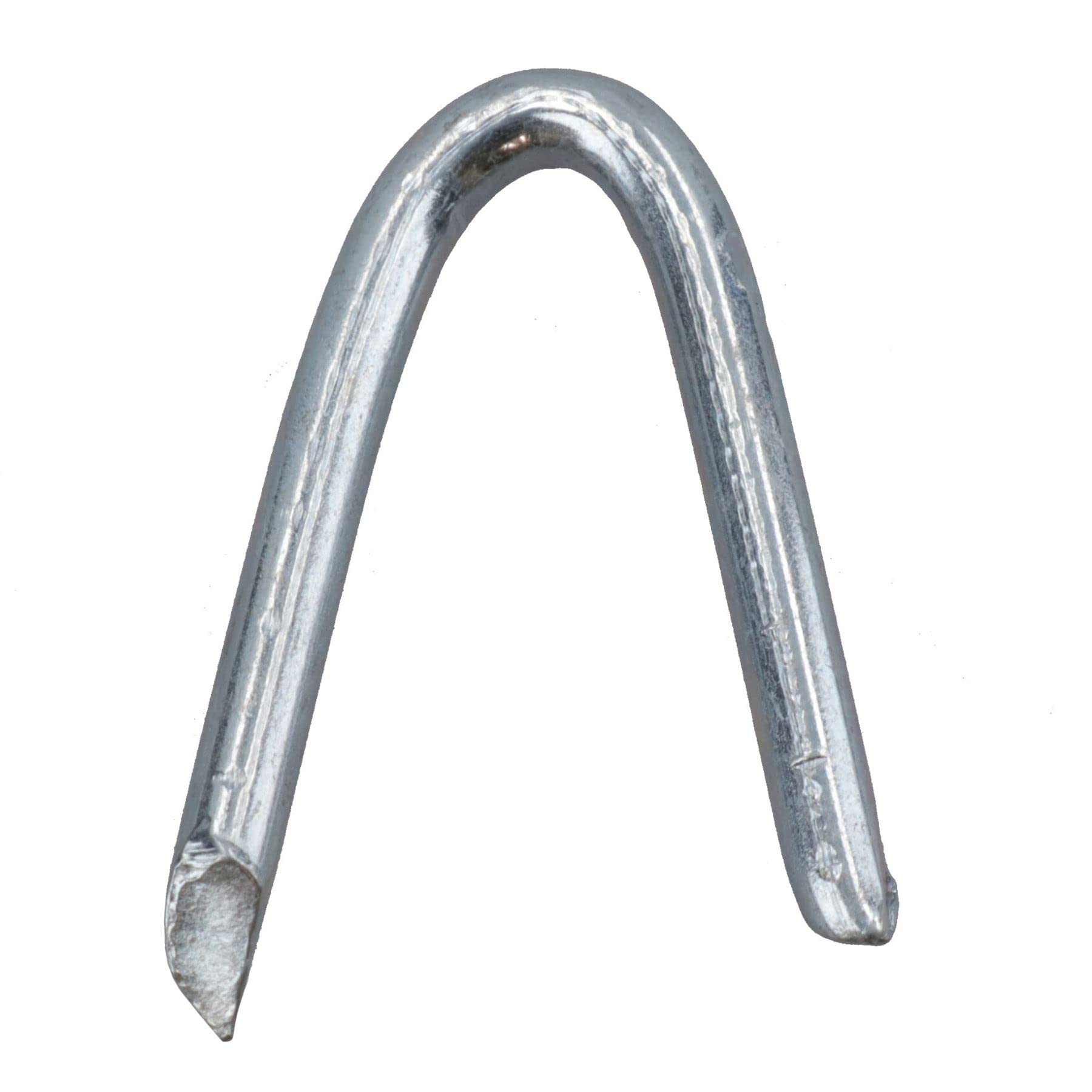 Clavos en U galvanizados de 25 mm, grapas resistentes para alambres, valla de malla, 400 unidades