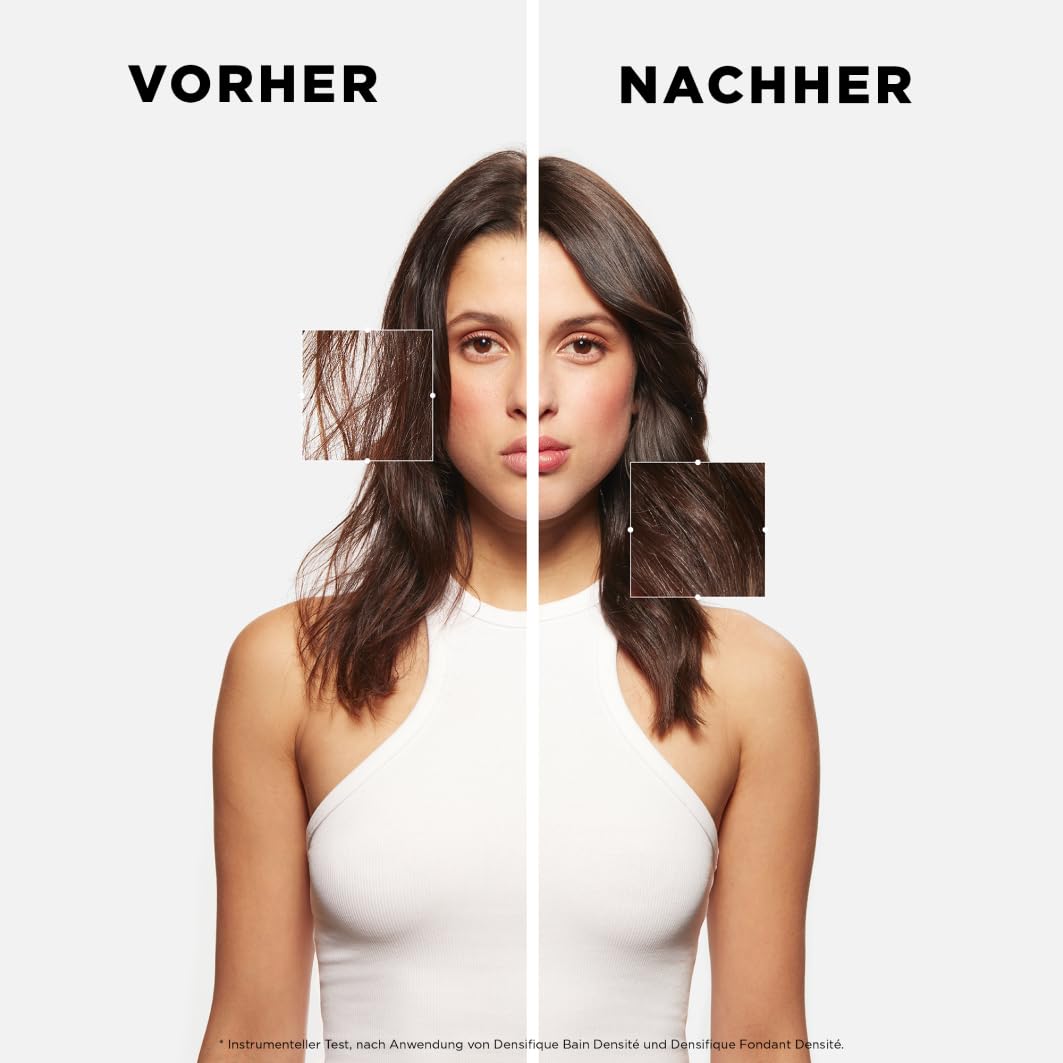 Kérastase Densifique Bain Densité Nachfüllset, Haarbad bei dünnem und dünner werdendem Haar, Enthält: Densifique Bain Densité 500 ml im Pumpspender sowie 500-ml-Nachfüllpackung