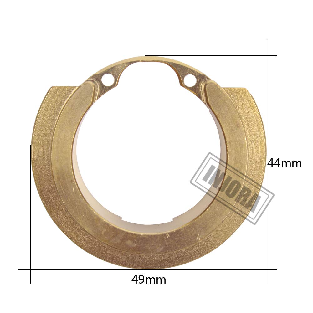 INJORA 2PCS Brass Counterweight Balance Weight for 1:10 RC Crawler TRX-4 TRX4 Axle