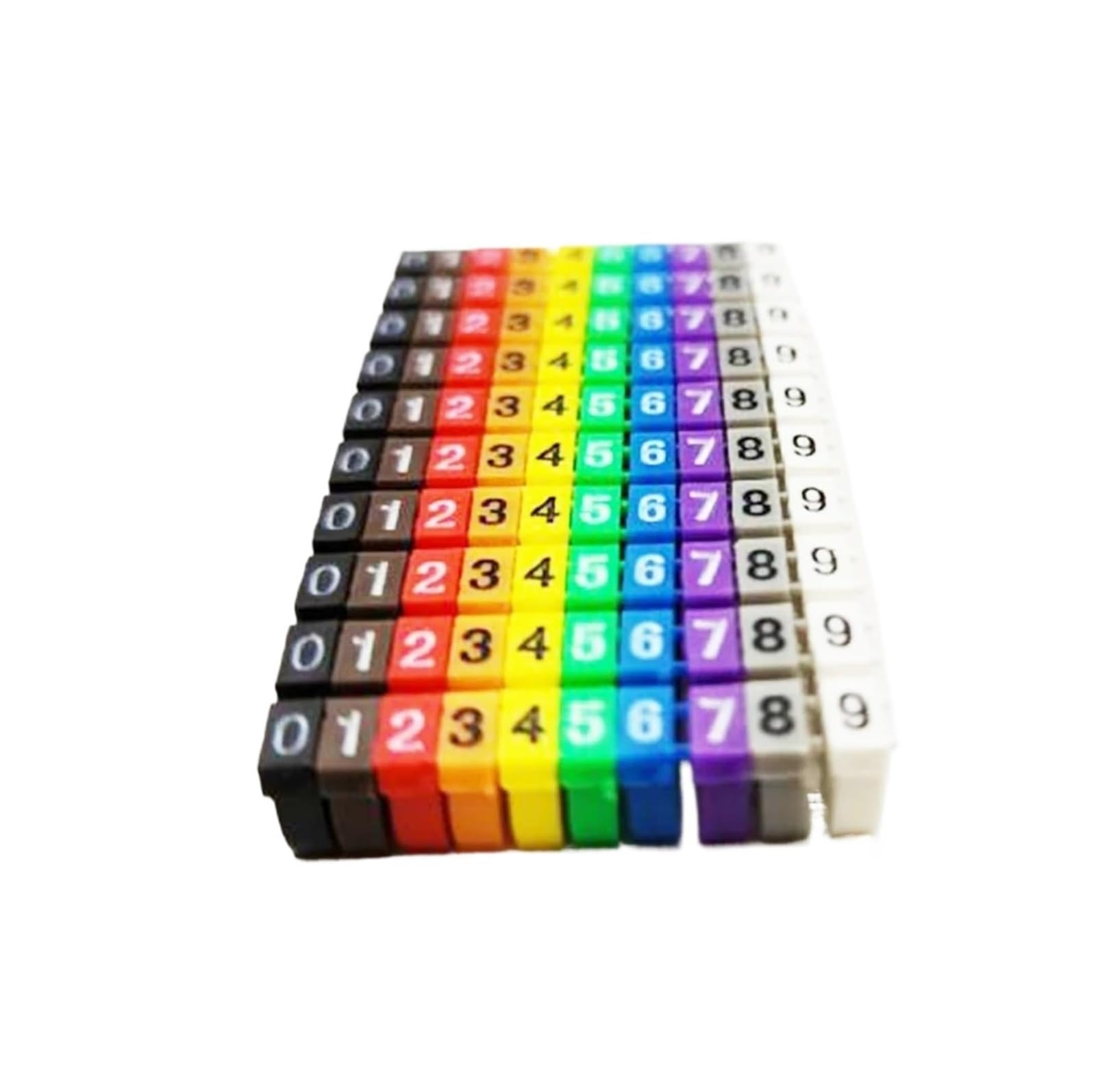 Guaina Multicolore Lettera Numero Cat5e Cat6(8 10mm,260PCS A Z Yellow)