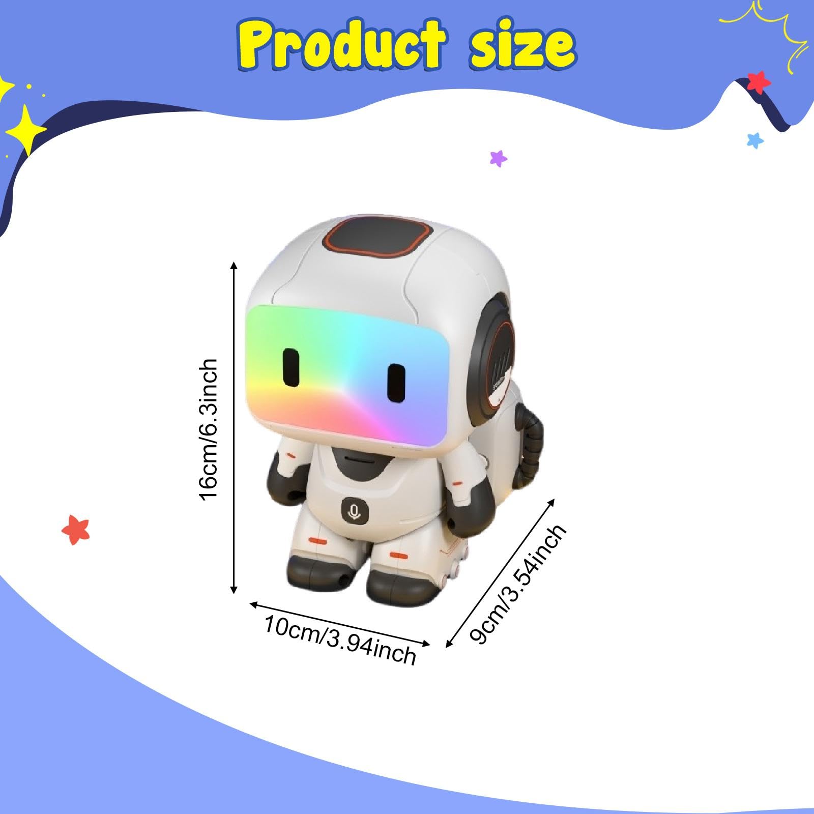 Robot telecomandato, Regalo di Compleanno, movimenti Intelligenti e Flessibili, Divertente modalità di Programmazione, Giocattolo educativo, Grigio