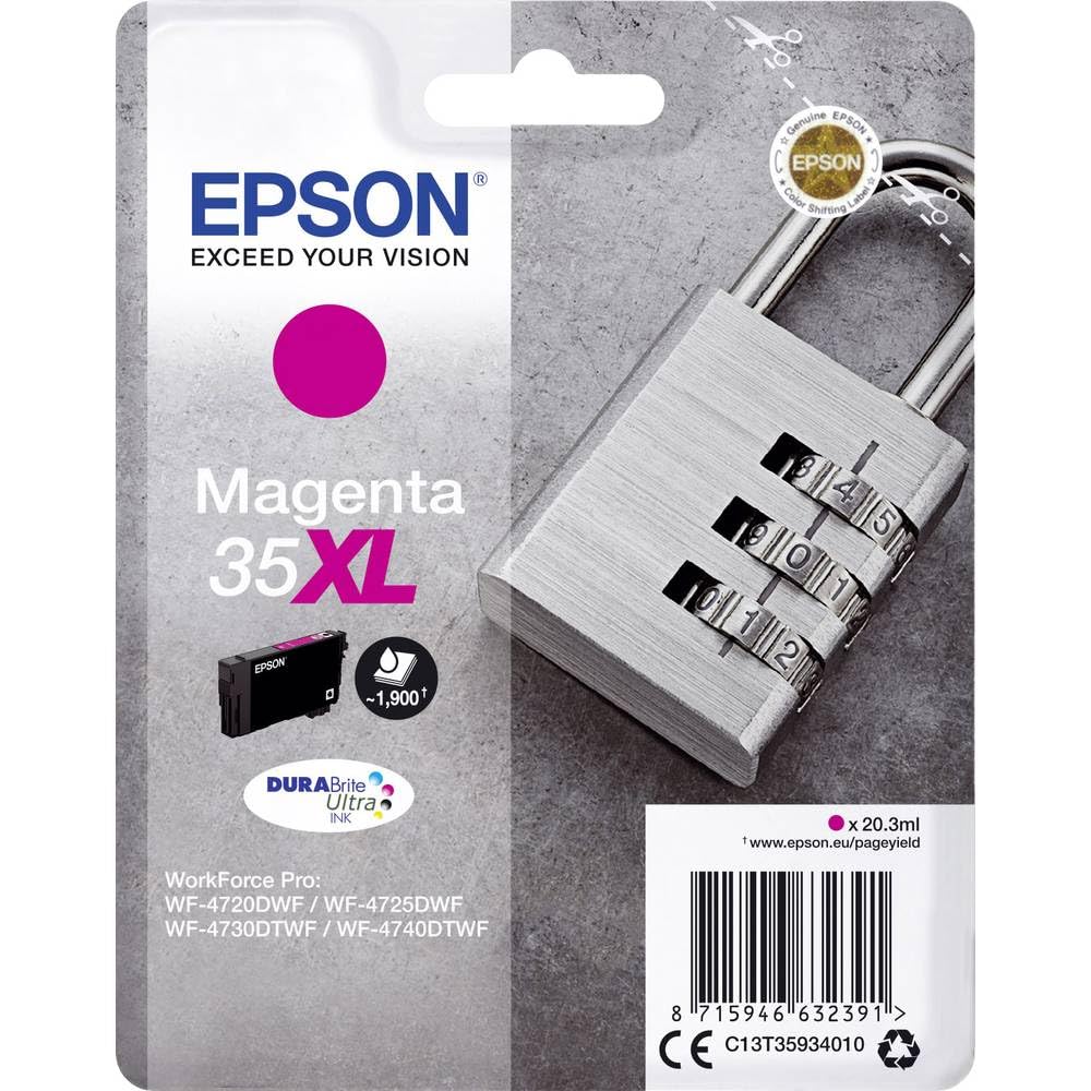 Epson 35XL Padlock DURABrite Ultra Ink Cartridge High Yield Magenta