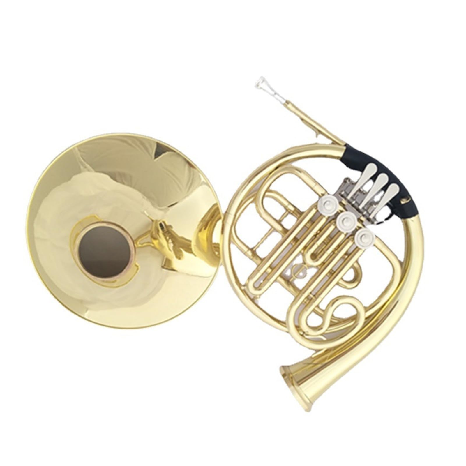 Cuerno Francés para Principiantes Instrumento De Trompa De Una Sola De 3 Teclas B Plano Estudiante Principiante Profesional Tocando Trompa