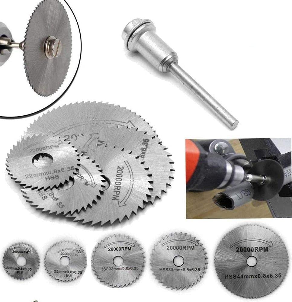 Diy Crafts 10309 7234 Circular Saw Blades Set for Wood Aluminum Cutting, Multicolor, 5 Piece 4