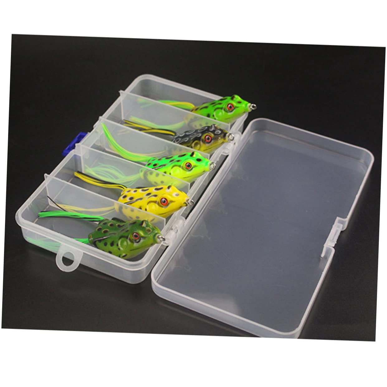 Garneck 5pezzi Esche Artificiali Per Pesca Al Bass Con Doppi Ganci Resistenti Esche Swimbait Corpo Cavo Crankbait Per Pesci Persici Con Scatola Porta-attrezzi