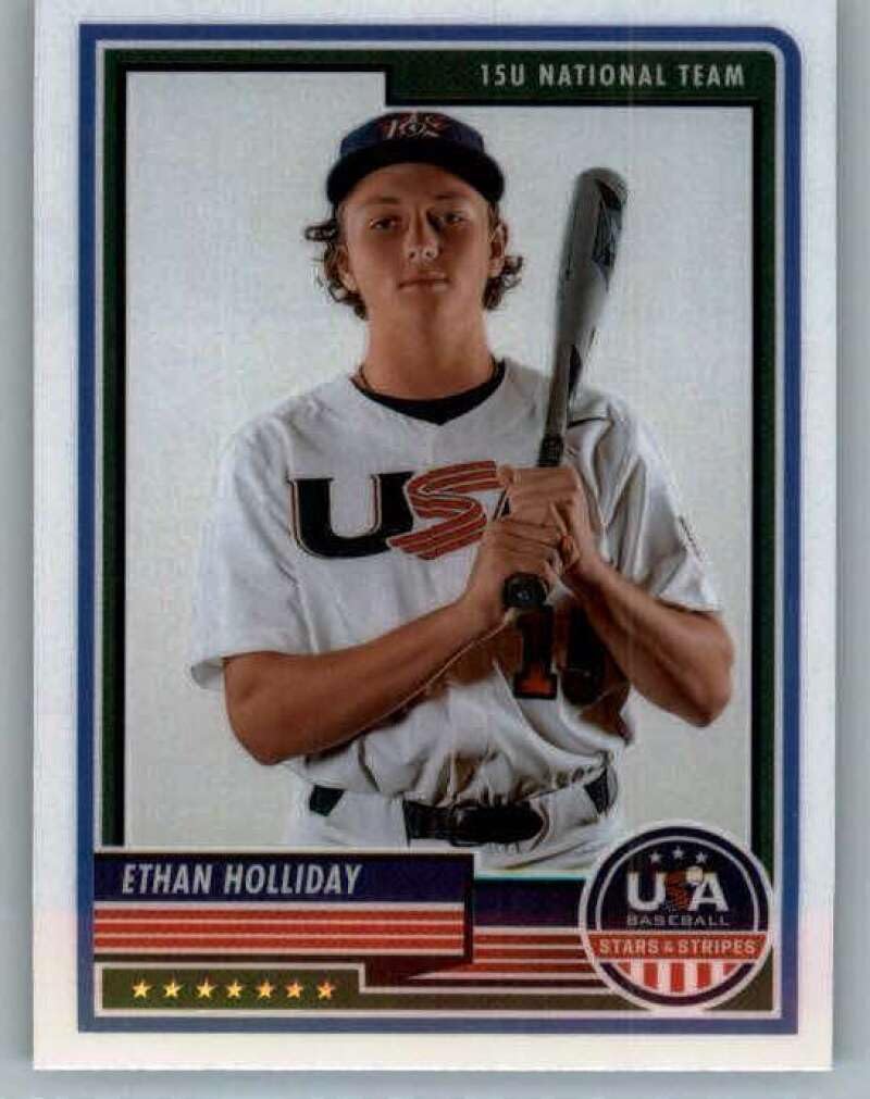 Amazon.com: 2023 Panini USA Stars and Stripes #30 Ethan Holliday 