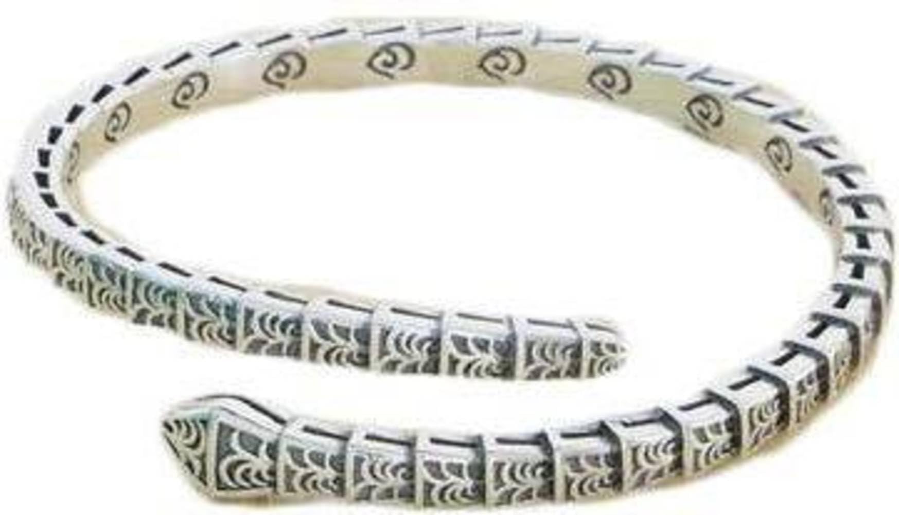 Brazalete Pulsera Serpiente Plata Esterlina Vintage Diseño Boca Viva Personalizada Joyería Mano Serpiente Pequeña Alto Grado Diseño Pulsera Sentido Joyería Serpiente Espiritual