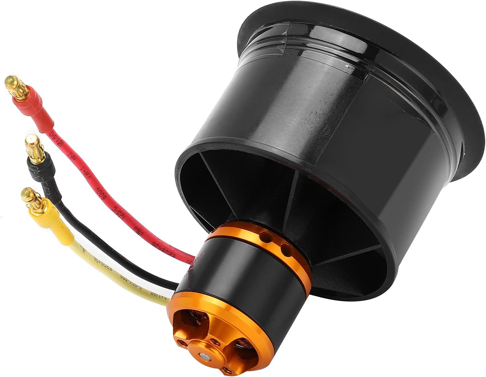 QXMotor 50mm EDF 12 Blades Ducted Fan with QF2611 5000KV Brushless Motor High Speed RC Airplane Power System Aluminum Alloy Black 109g (CW)