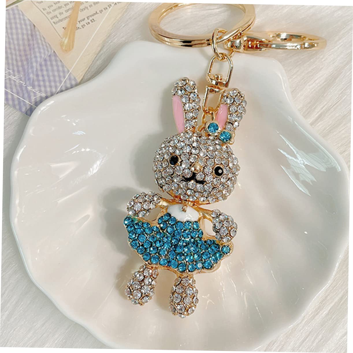 SOIMISS 6stücke Rhinestone Schlüsselanhänger Hase Funkelnde Bunny Taschenanhänger Für Frauen Und Mädchen Für Handtaschen Rucksäcke Und Schlüsselbund-dekorationen