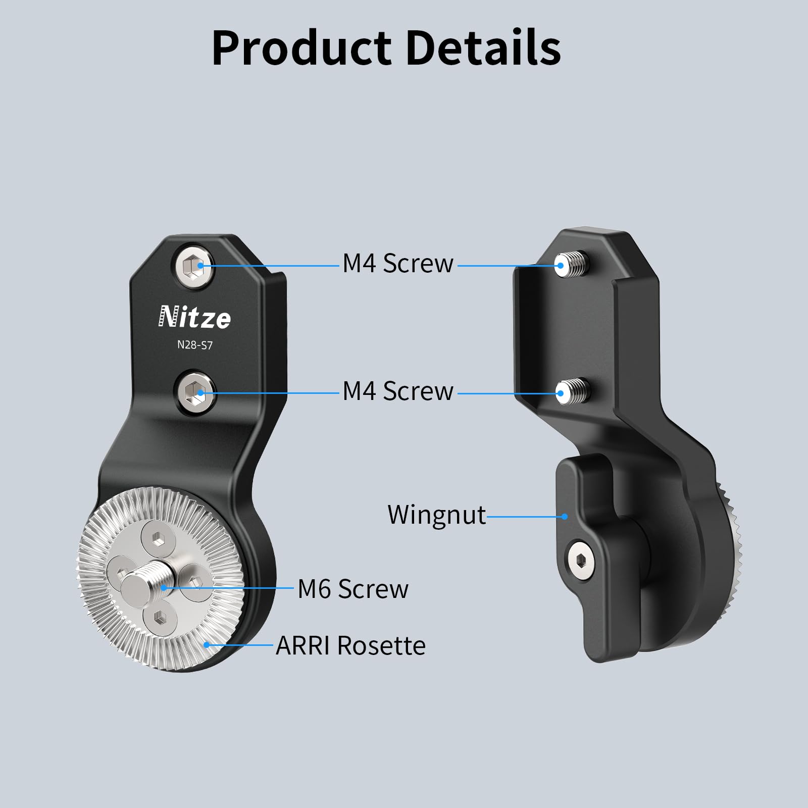 Amazon.com : Nitze ARRI-Standard Rosette Adapter, Male/Female