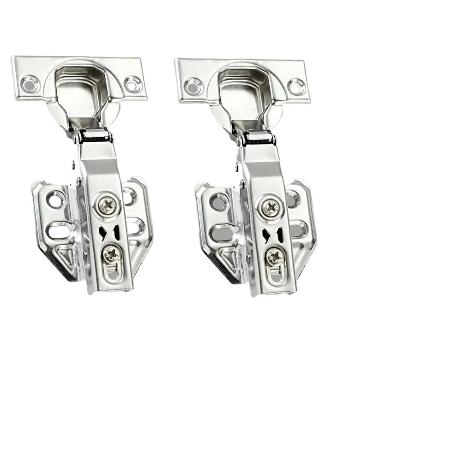 Kdhcvkz Full Coverage 2Pcs 2/10Pcs Stainless Steel Hinge Door Cabinet Hinge(Full Coverage 2Pcs)