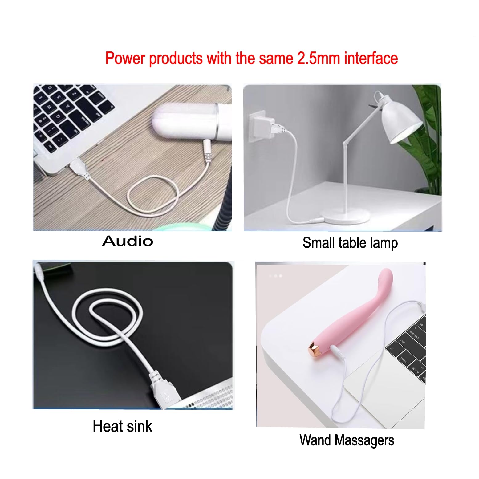 2pcs Cavo Di Ricarica USB DC 2,5 Mm, Cavo Di Ricambio Per - Foto 2