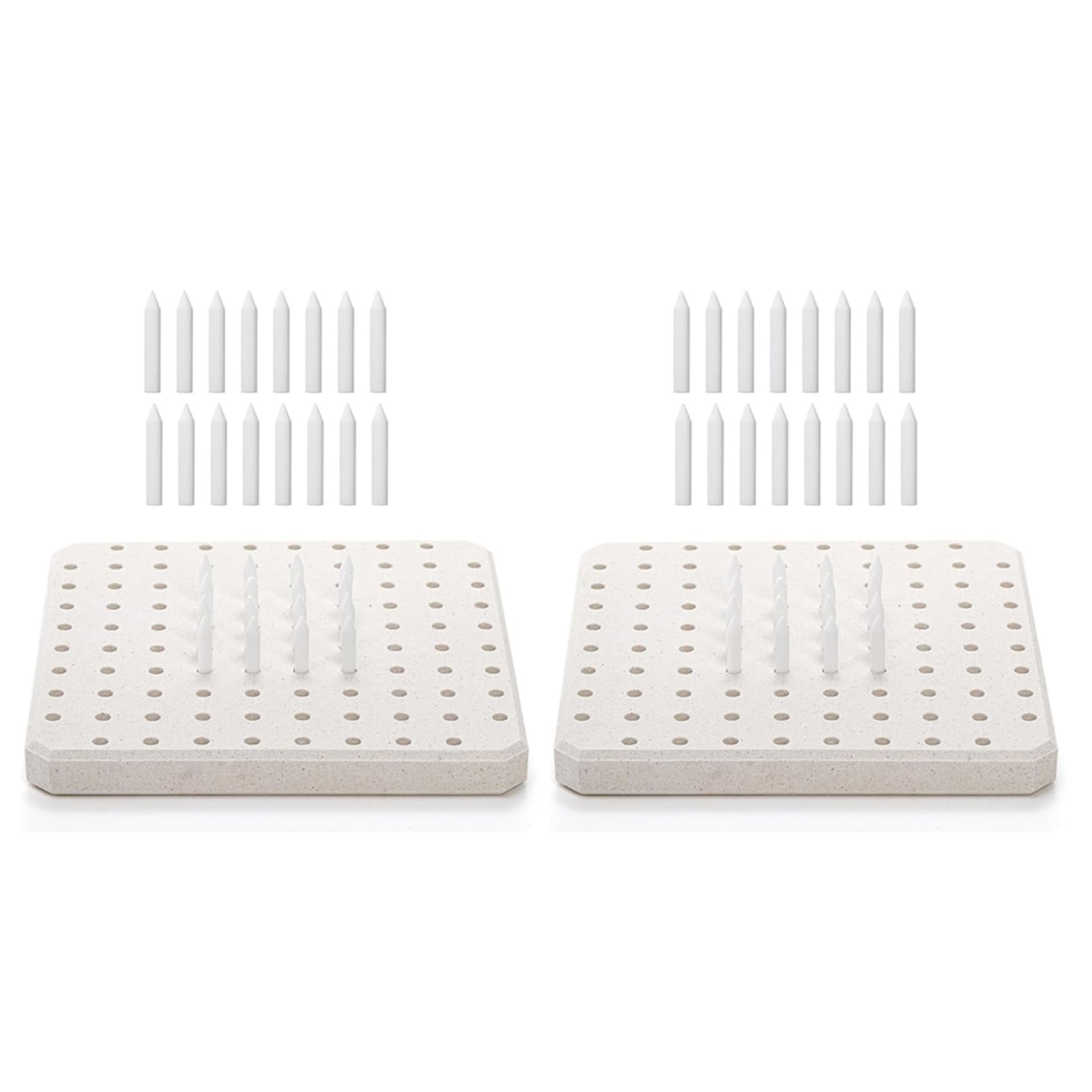 Jnchdghwa As Shown 2X Kiln Tilt Support Nail Pottery Firing Pad,Ceramic Refractory Support Pad,High Temperature Kiln Burning Tool