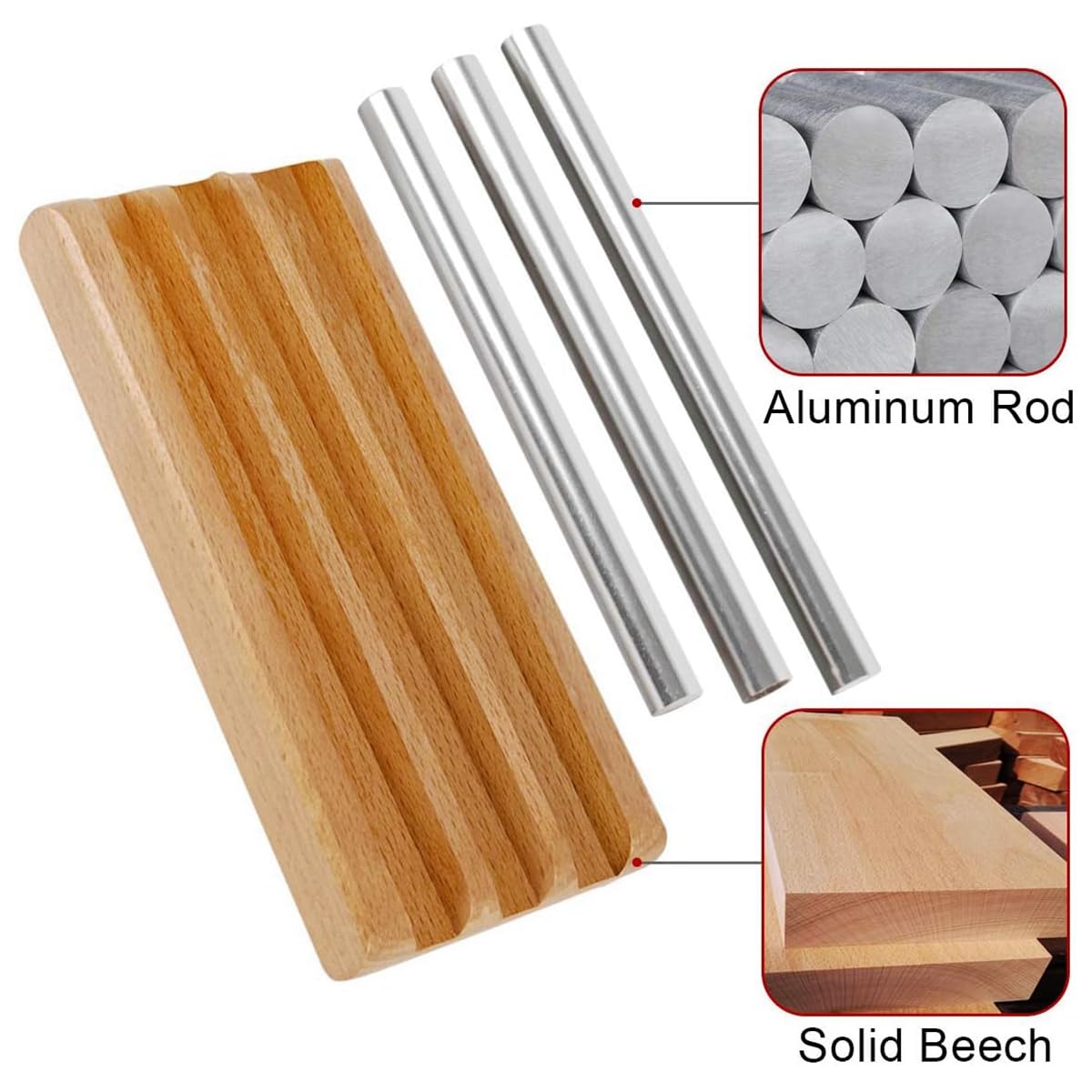RuiJOTWAT 3 phoneme Wind Chimes Solo Hand Chime, Musically Tuned for Meditation Yoga and Mindfulness, For Teachers and Classrooms - Image 3