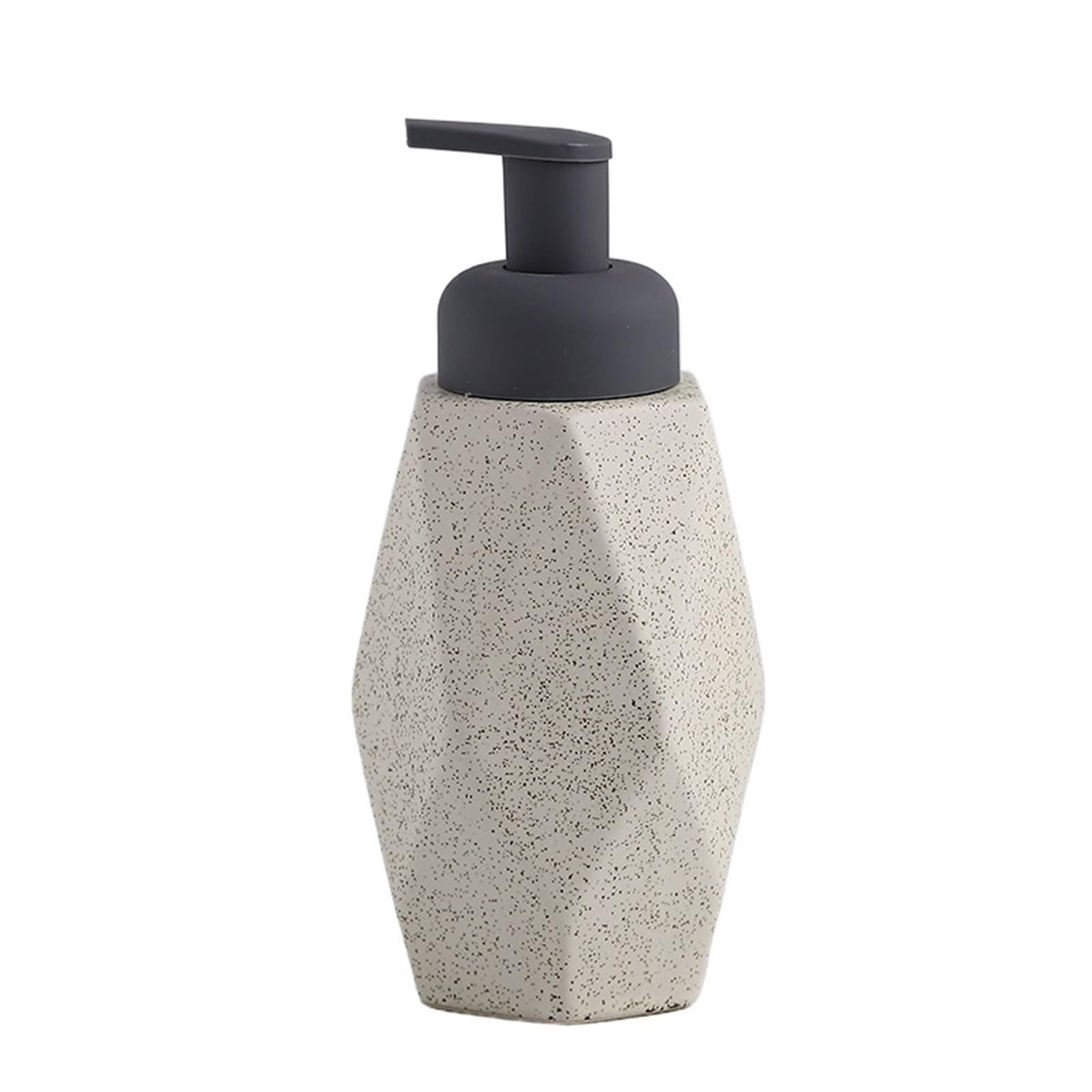 Ceramic Soap Dispenser Ceramic Foam Soap Dispenser Bottle Kitchen Hand Sanitizer Shampoo Body Wash Lotion(White-440ML)