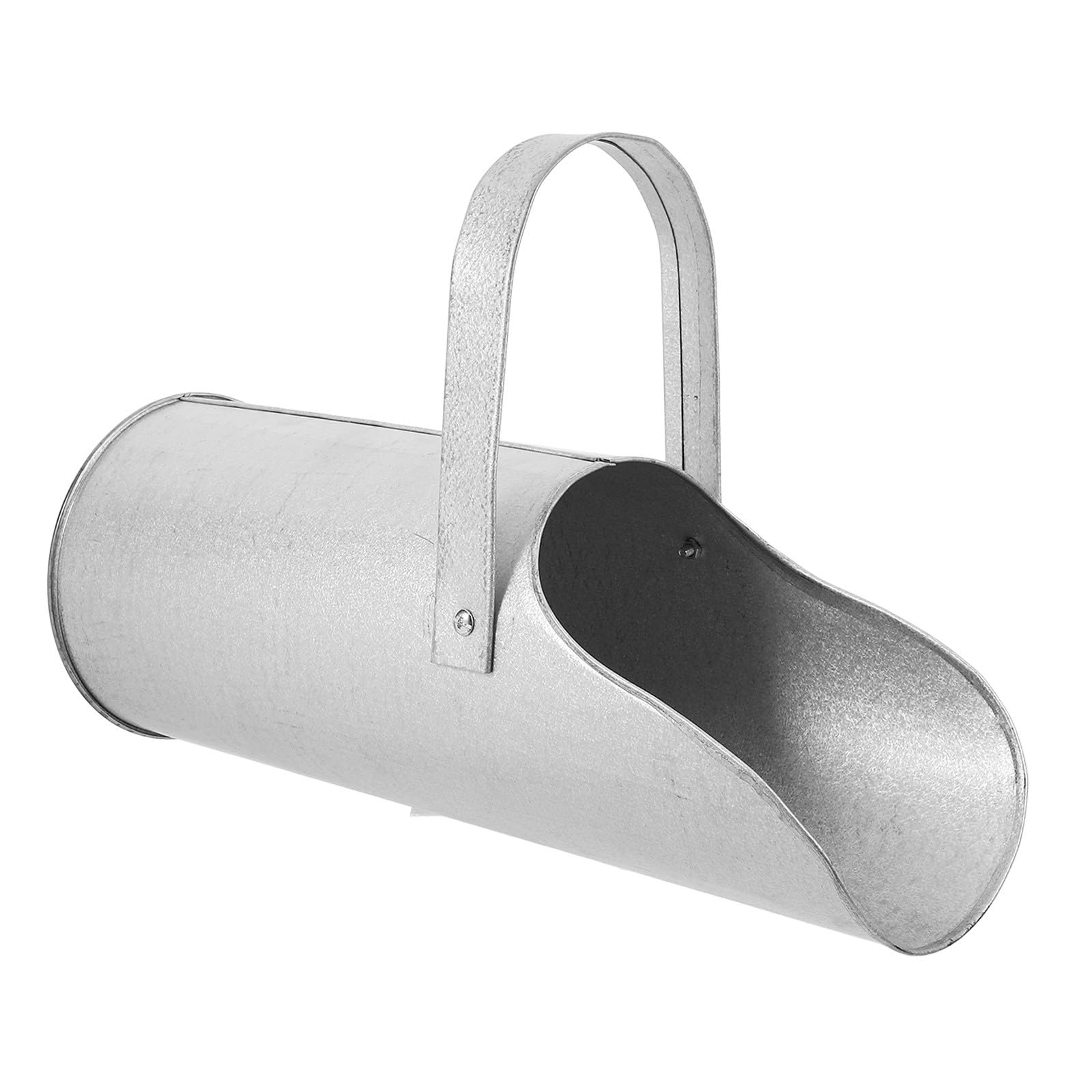 Seau à cendres et entonnoir en métal pour nettoyer la cheminée et couler le béton