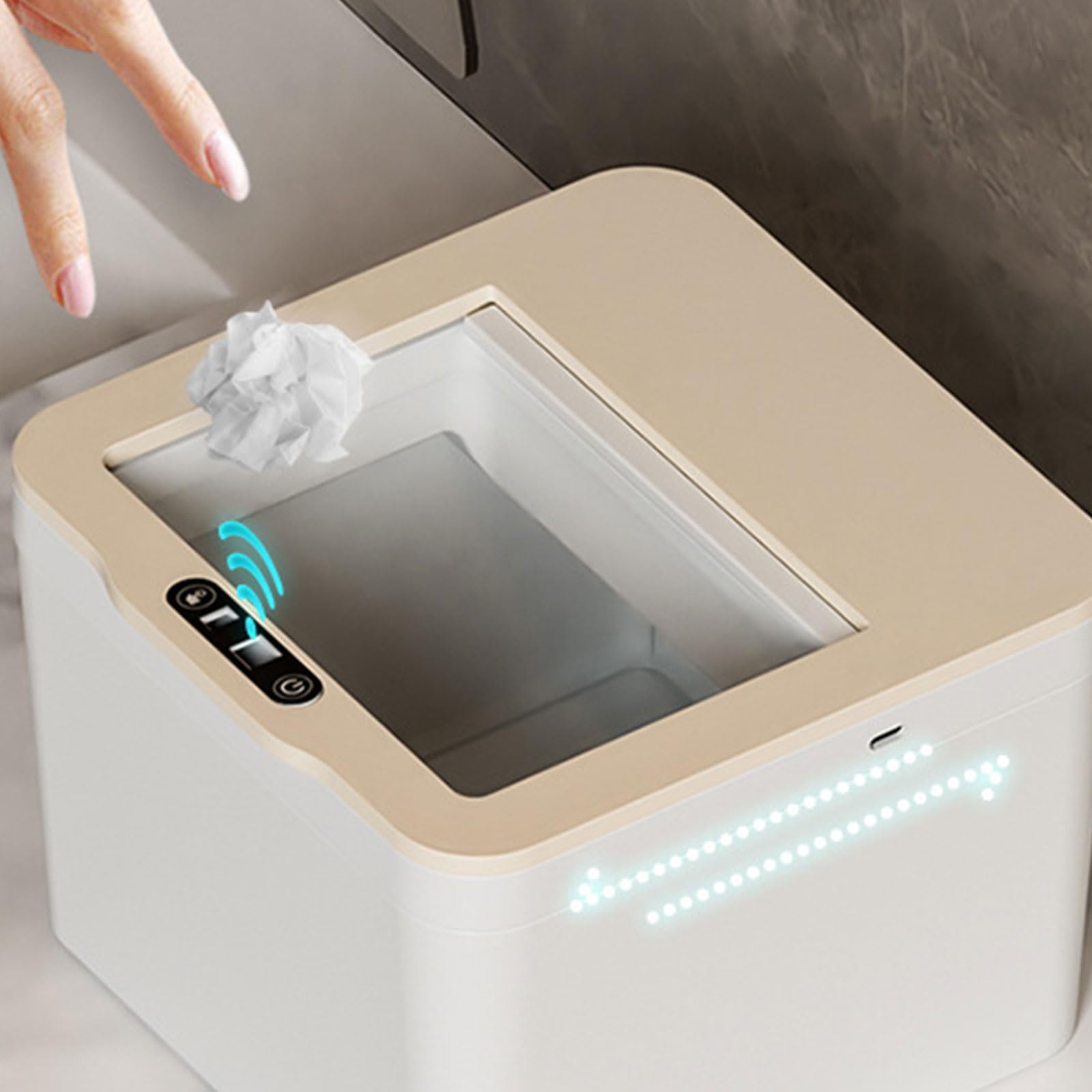 Scatola di immagazzinaggio da tavolino aperta automatica di rilevamento intelligente per gli accessori dell'ufficio dei cosmetici