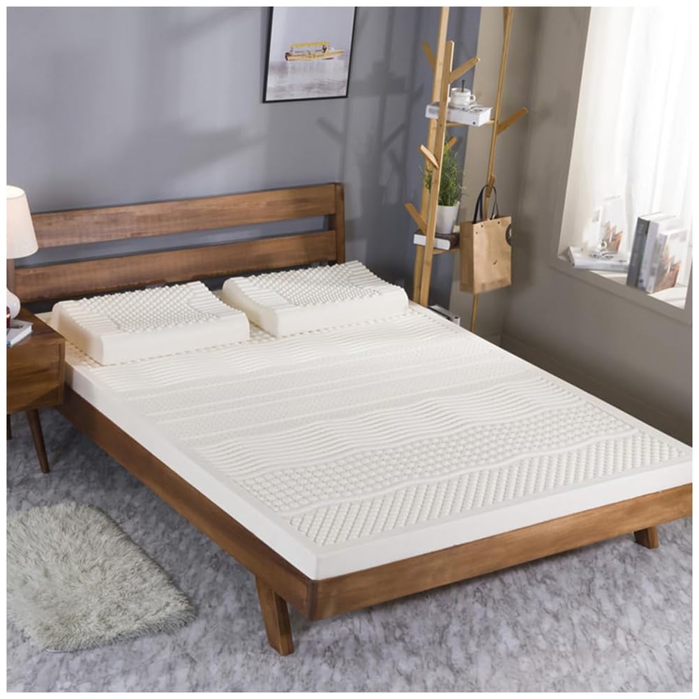 Cubrecolchón de látex natural transpirable para noches frescas y un descanso reparador sin calor