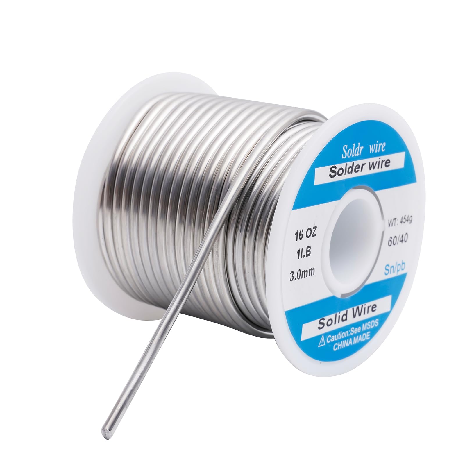 60/40 3mm Solder Wire Solid Core 454g/1 lb per vetro colorato