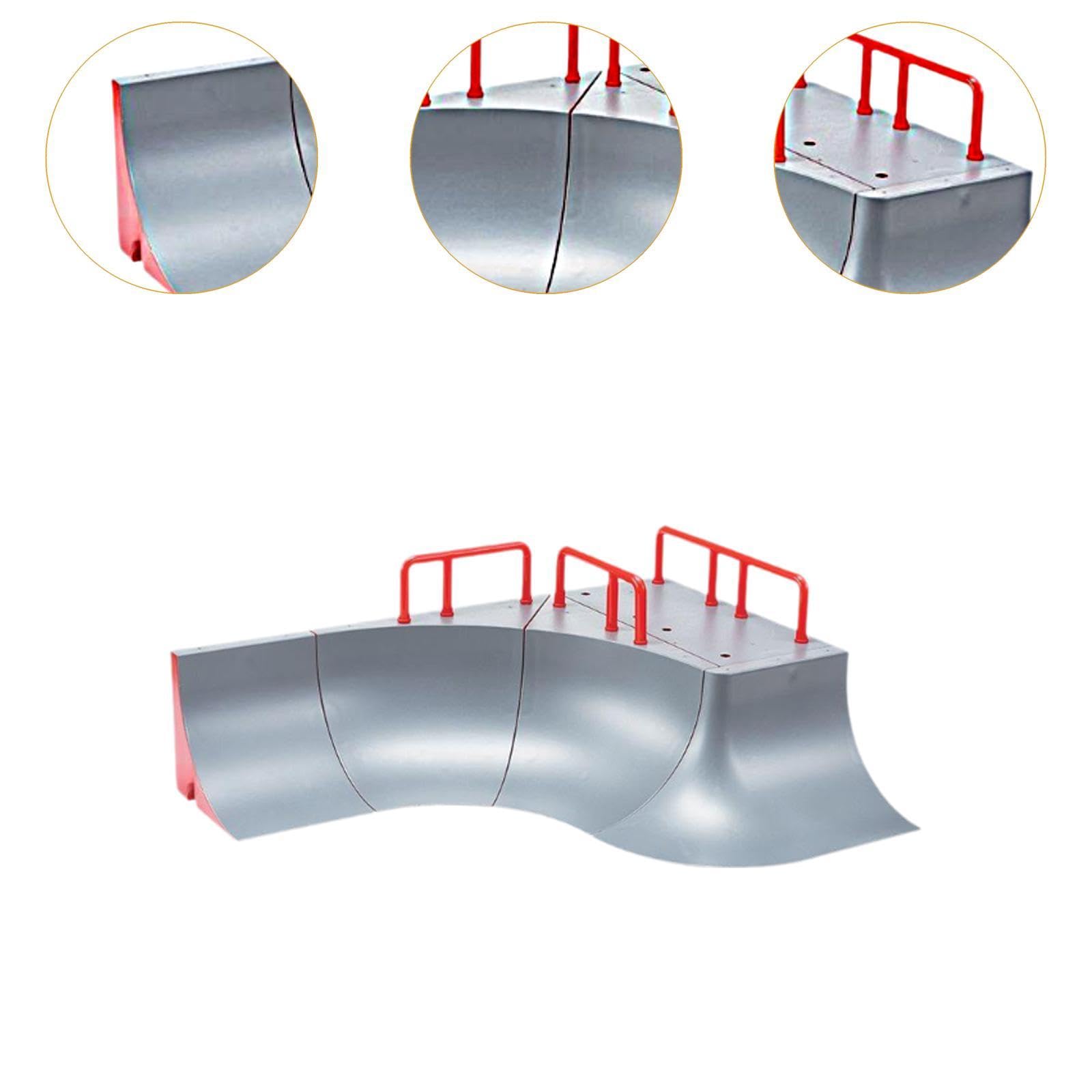 de Patineta de Dedos, Juguete, Accesorio para Escenas, Fácil de, Resistente, Ligero, Pista de Patineta de Dedos Multifuncional para, B