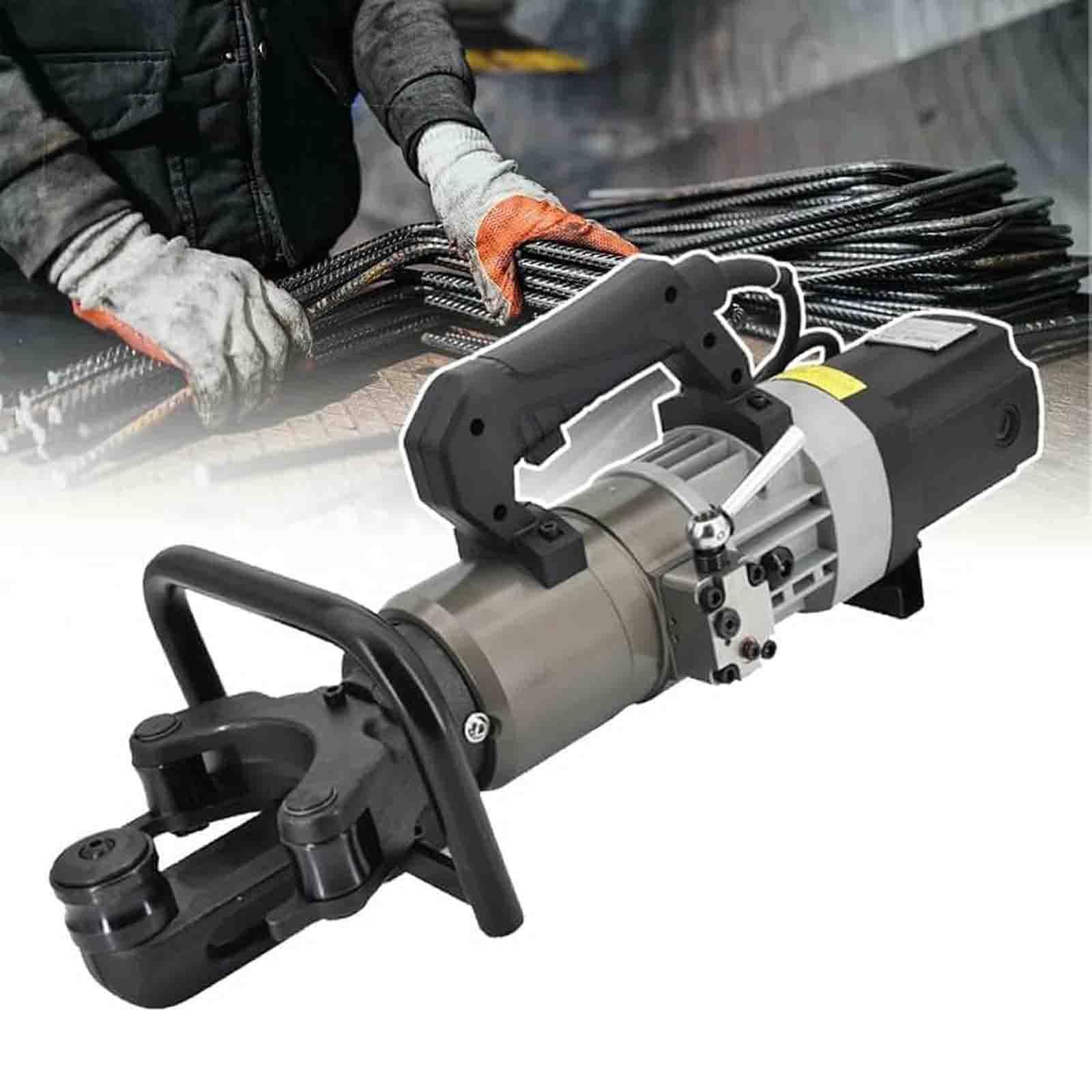 Ptatritious Multicolor Rebar Bender Hydraulic Rebar Bending Machine For Rebar Medium Magnetic Steel Low-Carbon Steel Round Steel Bend Range 8Mm-36 Mm, Fast Bending Or Straightening 25E