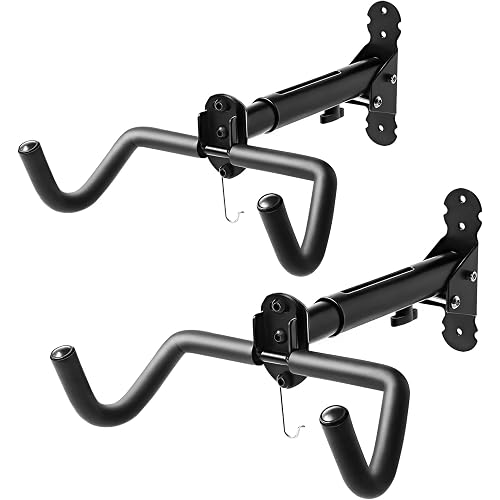 Gootus Bike Wall Mount Hanger - Horizontal Bicycle Indoor Storage Rack | Cycling Wall Mounted Holder Hook - Hang Your Road, Mountain or Hybrid Bikes in Garage or Home
