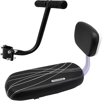 Together-life Kids Bike Seat, Bicycle Rear Seat for Kids Bicycle Seat with Backrest Cushion Armrest Handrail Set Kid Child Safety Carrier Bicycle Baby Seat