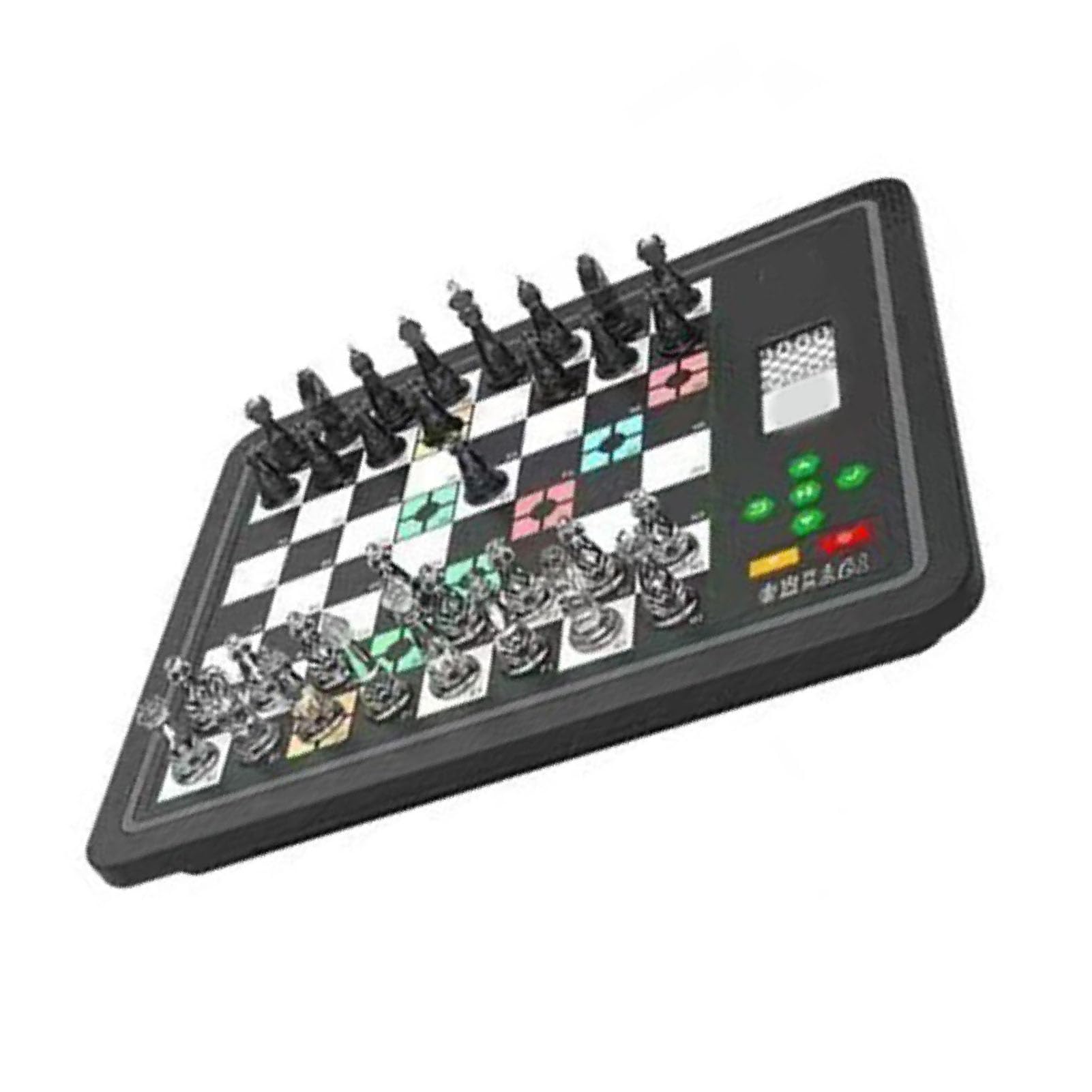 Elektronisches Schach, Computer-Schachbrett mit KI-Gegner, Elektronisches Schachspiel, 3 Spielmodi, Magnetisches Computer-Schachspiel, Computer-Schachspiel, Elektronisches (Black)
