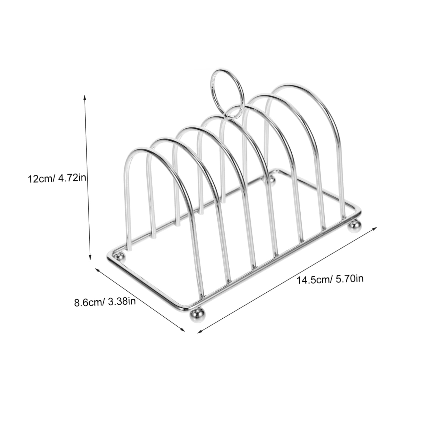 CIYODO Toasted Bread Holder Toast Rack Metal Slice Desktop Toast Stand for Kitchen Accessory