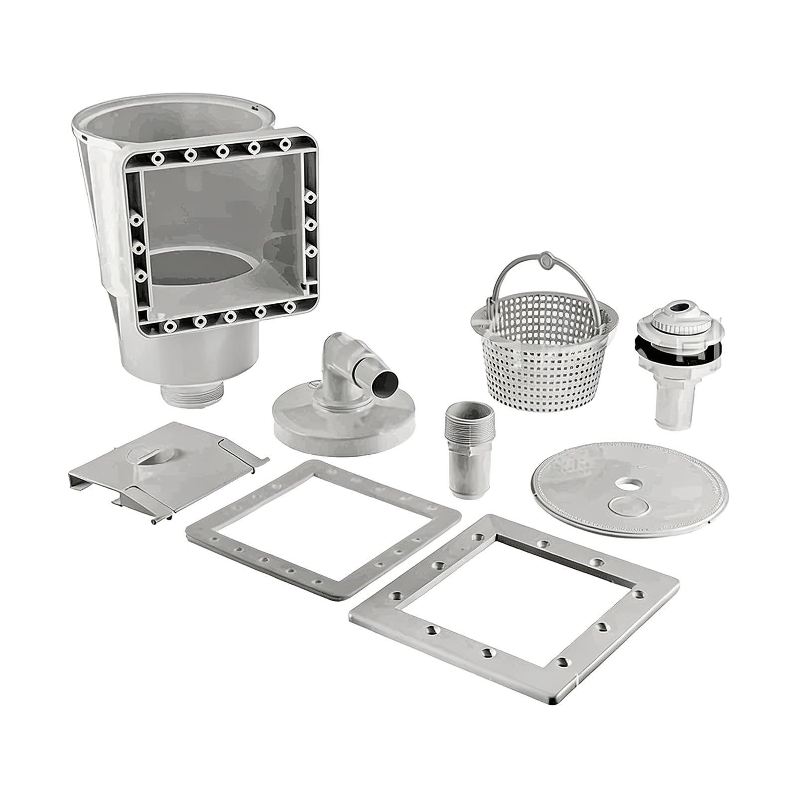 CUNZJIA Pool Skimmer Accessory Set On Ground Pool Skimmer with Accessories for Most Standard Pools Wall Openings Enduring