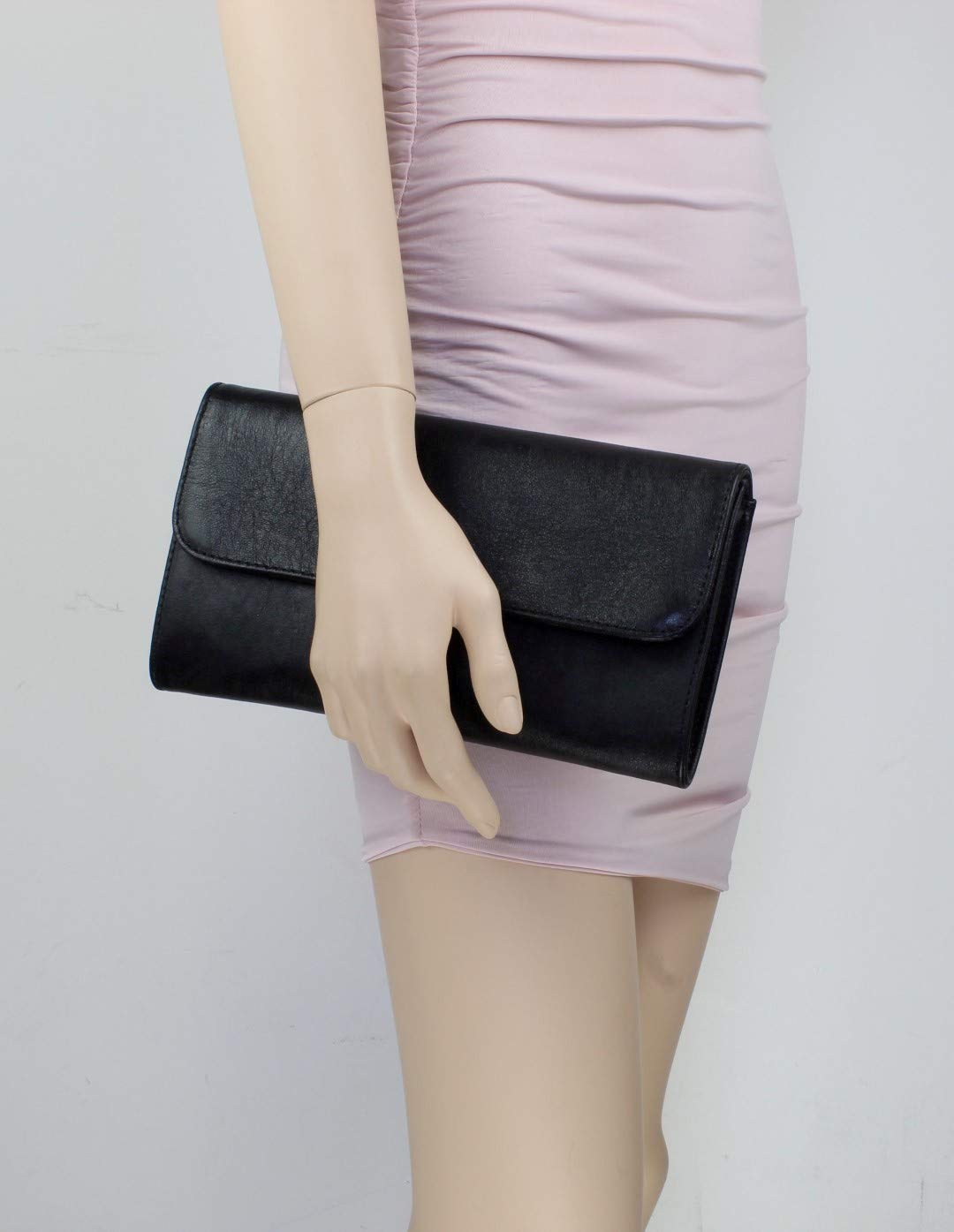 Girly Handbags Cocodrilo del ante del bolso de embrague