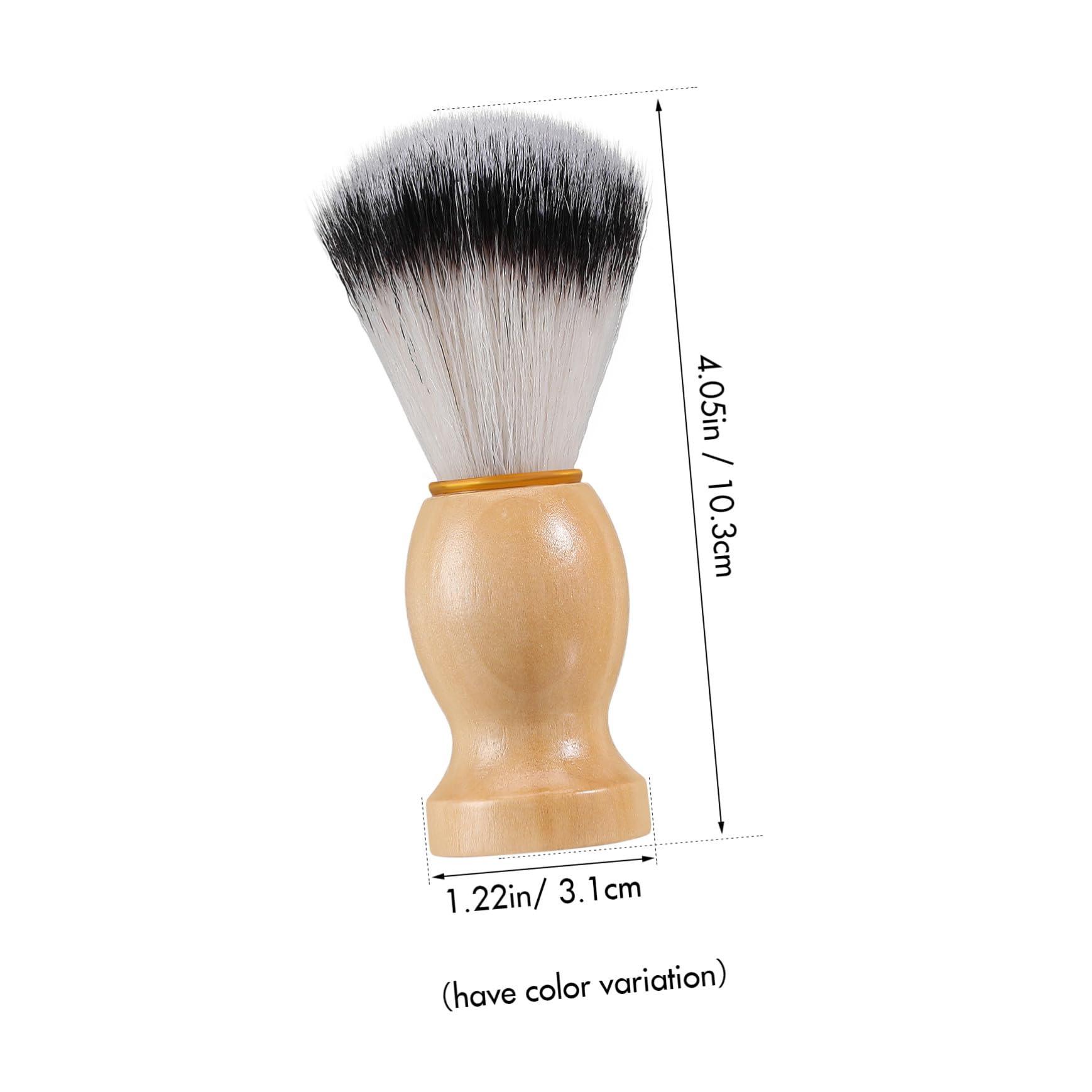 10 Pezzi Spazzola Barba Uomo con Setole Morbide Nylon Manico Ergonomico in Legno Resistente all Acqua per Cura Delicata e Rasatura Precisa Quotidiana Viaggio