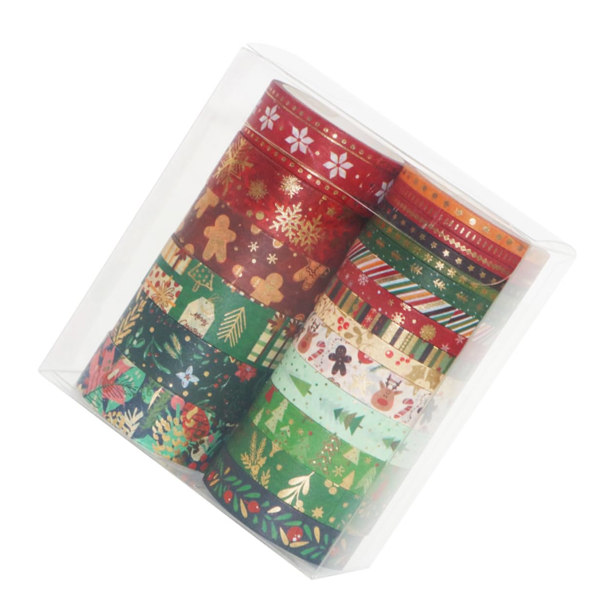 63rollos Cinta De Navidad Washi Tape De Cintas De Japonesas para Manualidades y Decoración De Diseño para Tarjetas y Scrapbooking