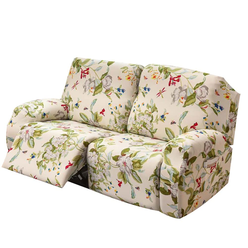 Copripoltrona Relax Reclinabile Elettrica 4/6/8 Pezzi Con Tasche Fodera Per Poltrona,Universale Coprisedile Chivas Poltrona Reclinabile Relax Completo Elasticizzato, Copertura Per Poltrona ( Color : 7