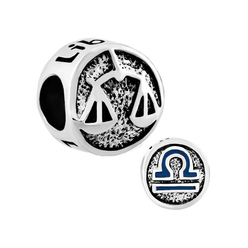 Third Time Charm 12 Zodiac Signs Charm Lucky Horoscope Beads for Charm Beacelets