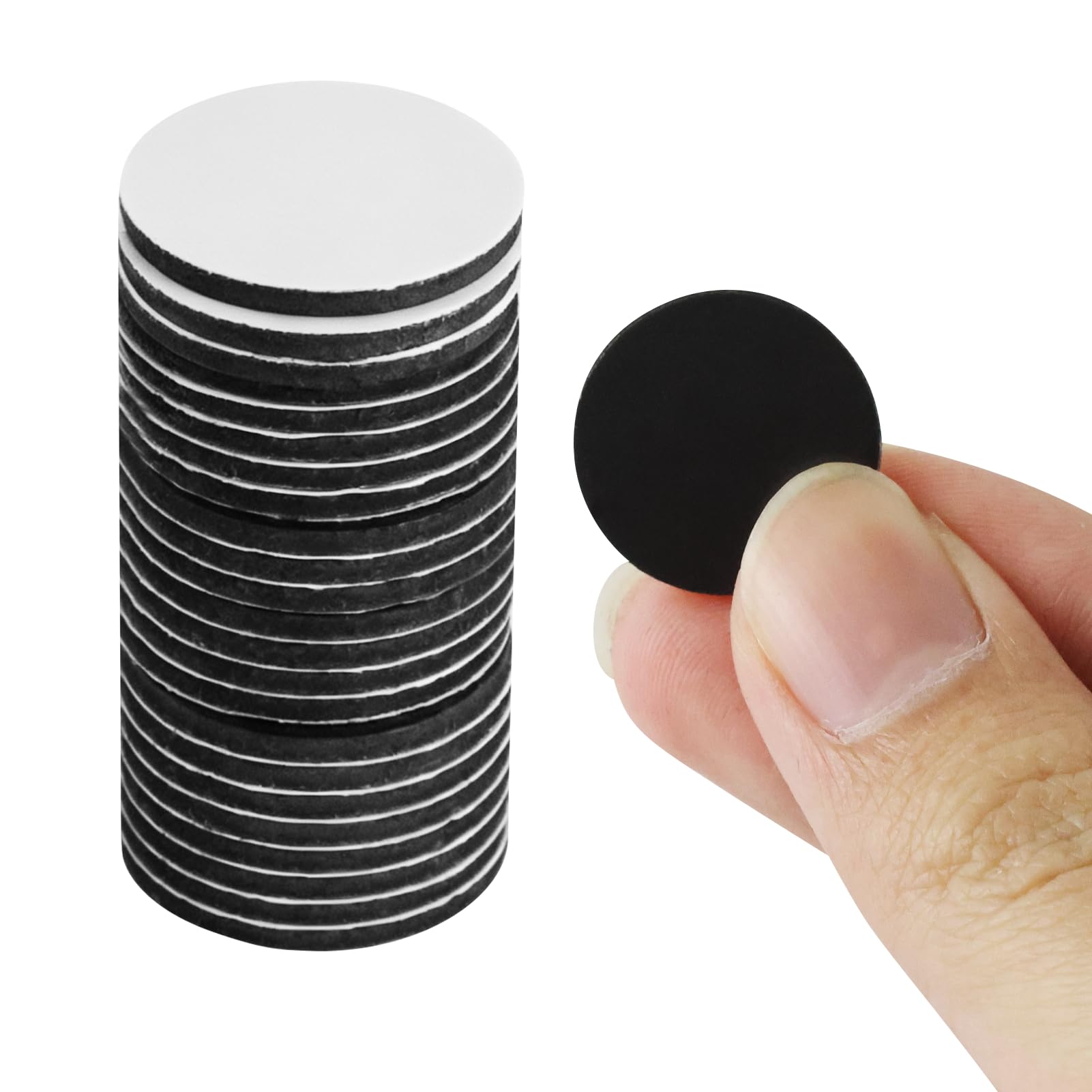 28 sztuk mini magnesy klejące 20 mm, okrągłe magnesy z uchwytem samoprzylepnym, mocny okrągły magnes, samoprzylepne małe kropki magnetyczne, na tablice magnetyczne