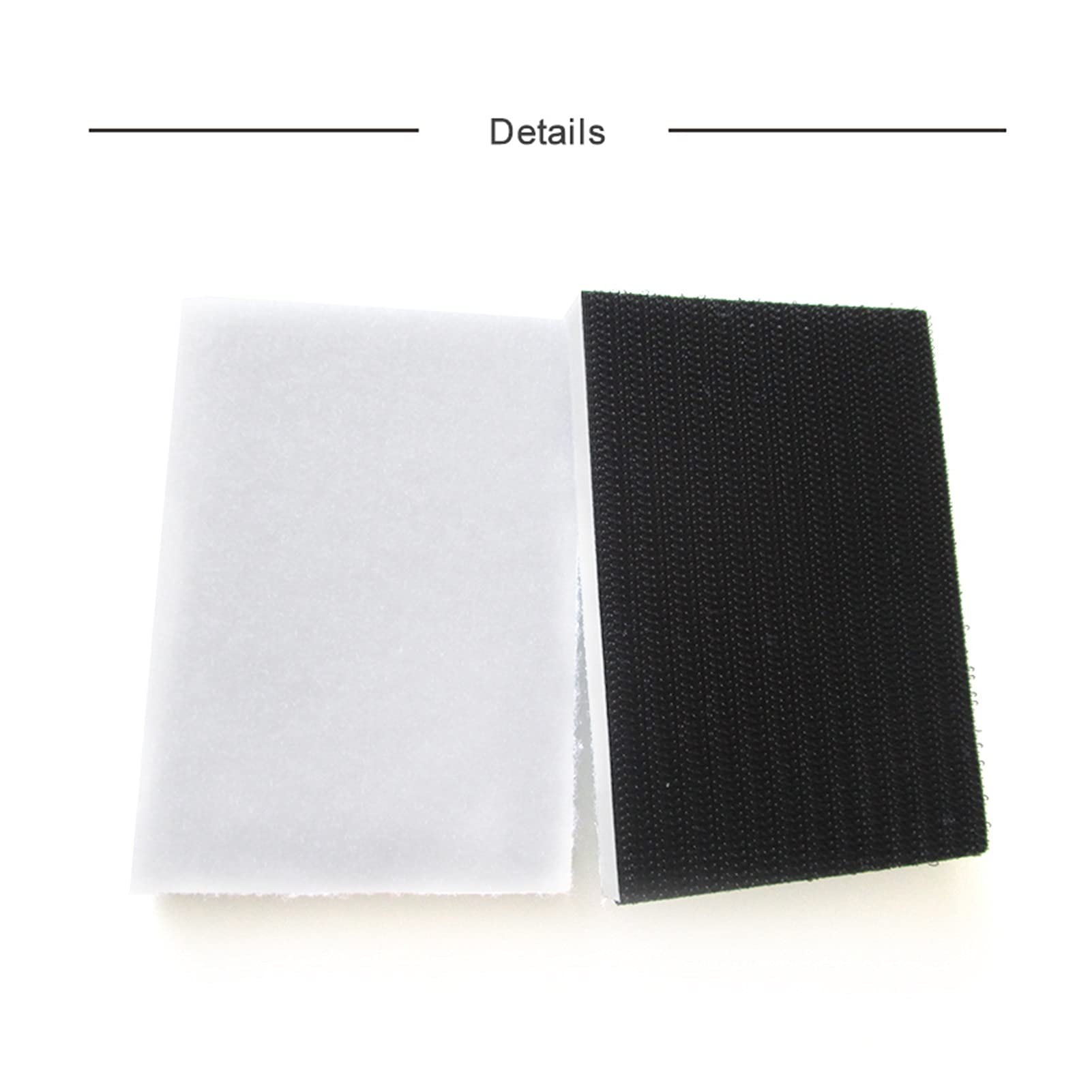 Almohadilla de Pulido 5pcs 70 * 100mm Pad de Interfaz de Esponja de EVA Rectangular for Proteger la Placa de Respaldo de lijadora Que respalda el Gancho de la Herramienta abrasiva y el Bucle