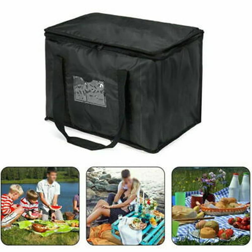 ZYNCUE Sac d'épicerie isotherme réutilisable de 28 L, 35 x 23 x 26 cm, livraison de nourriture, durable, robuste, grande taille, tient debout, pliable, durable