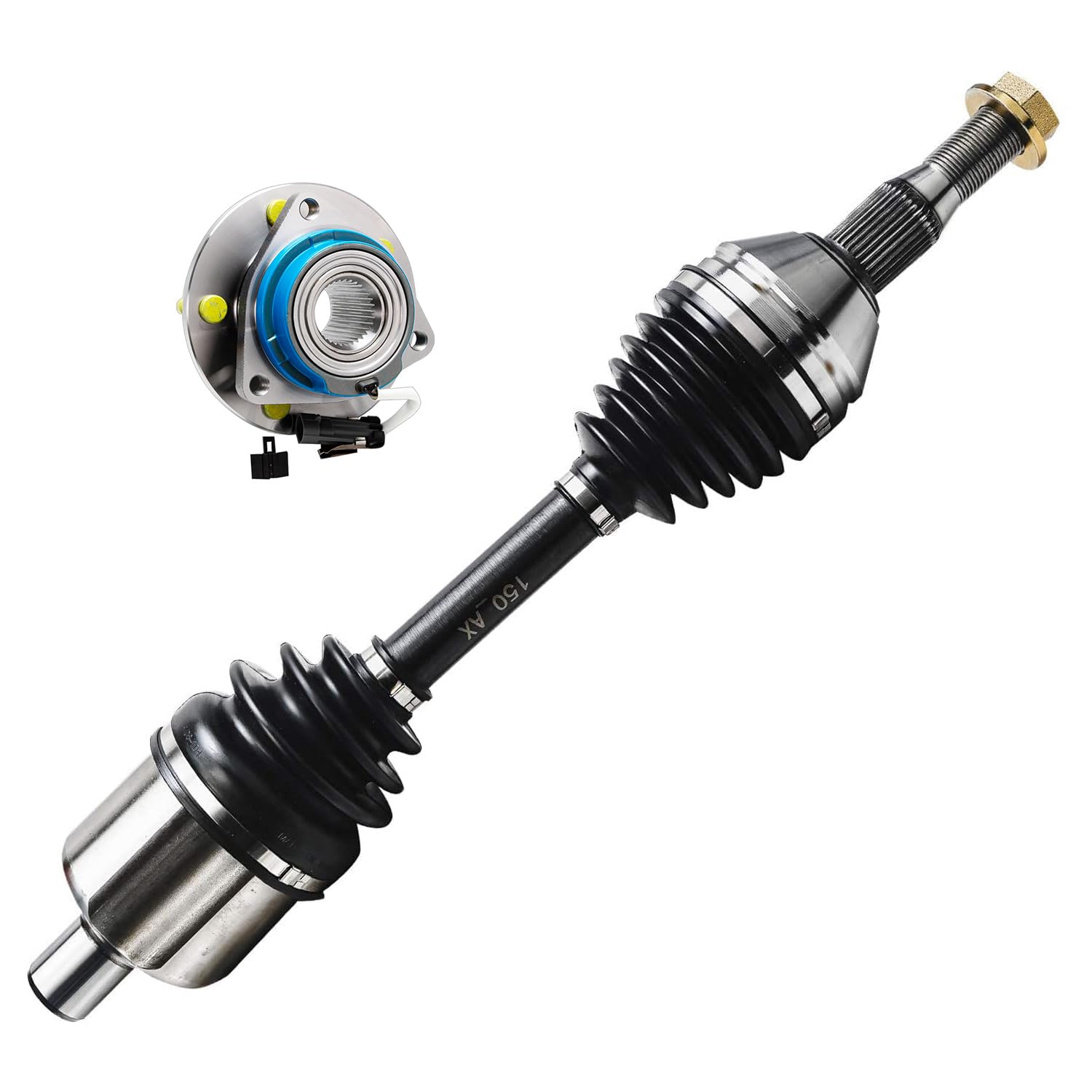 Detroit Axle - Front Left CV Axle Wheel Bearing Hub for Chevrolet Impala
