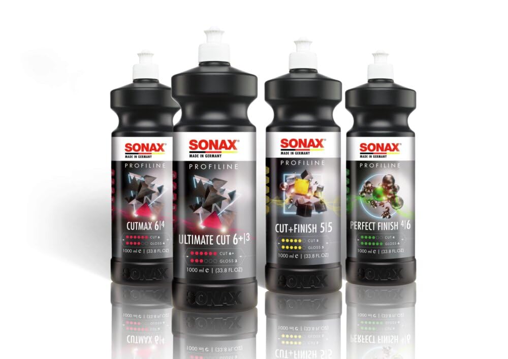 SONAX PROFILINE Cutmax (1 litr) – wysokowydajny lakier ścierny do lakierów wyblakłych i porysowanych. Bez silikonu | nr artykułu 02463000