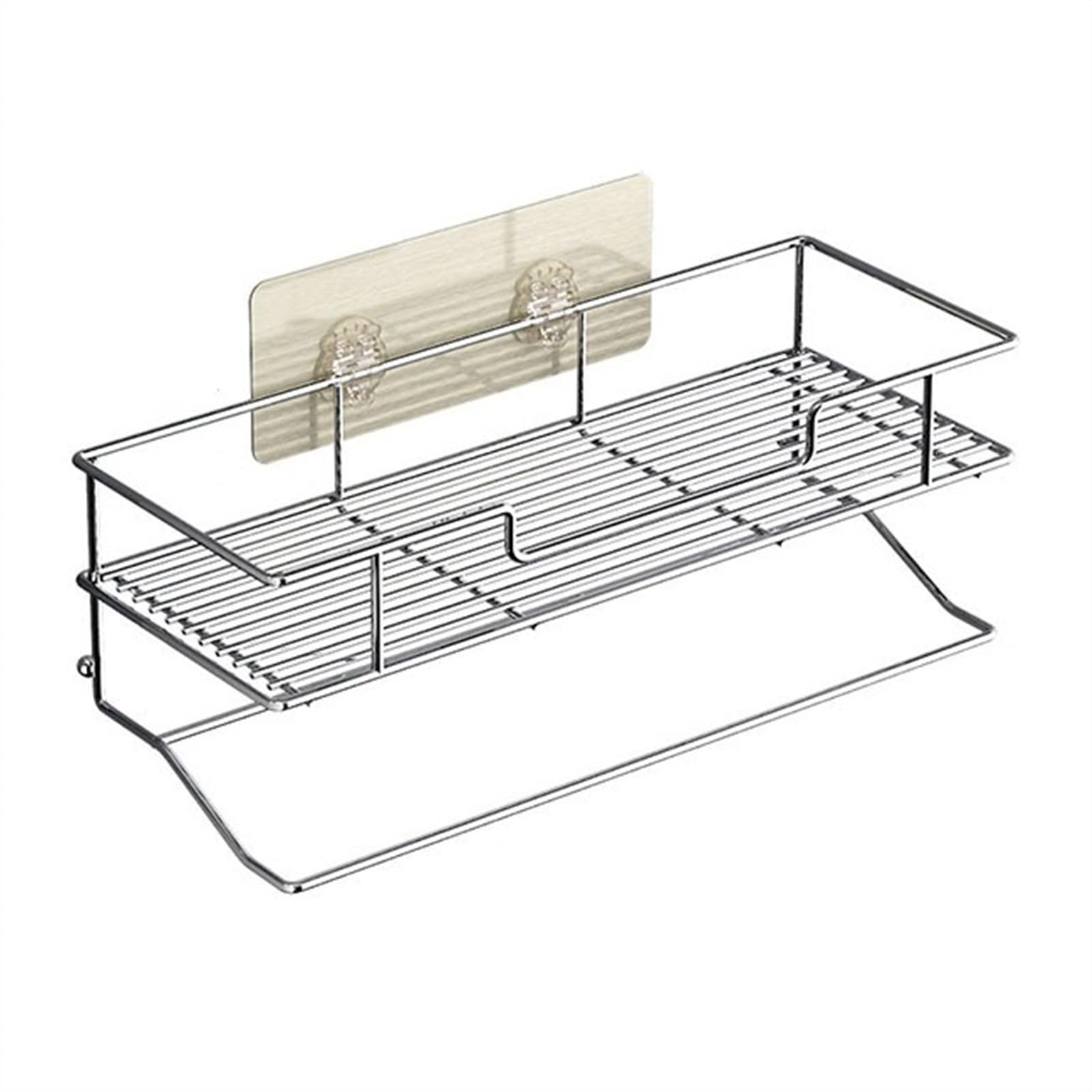 TXGJWRA Shower Caddy Bathroom Shelf with Towel Rack 15 7 No Drilling Stainless Steel Hanging Shower Shelves Wall