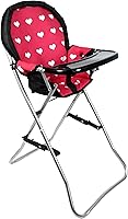 Vista 5 de Silla alta plegable para muñeca de bebé, accesorios para muñecas, muñecas y accesorios para silla alta para muñecas de 18 pulgadas, juego