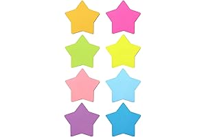 Bright and Vibrant Star-Shaped Sticky Notes for Enlivening Your Workspace