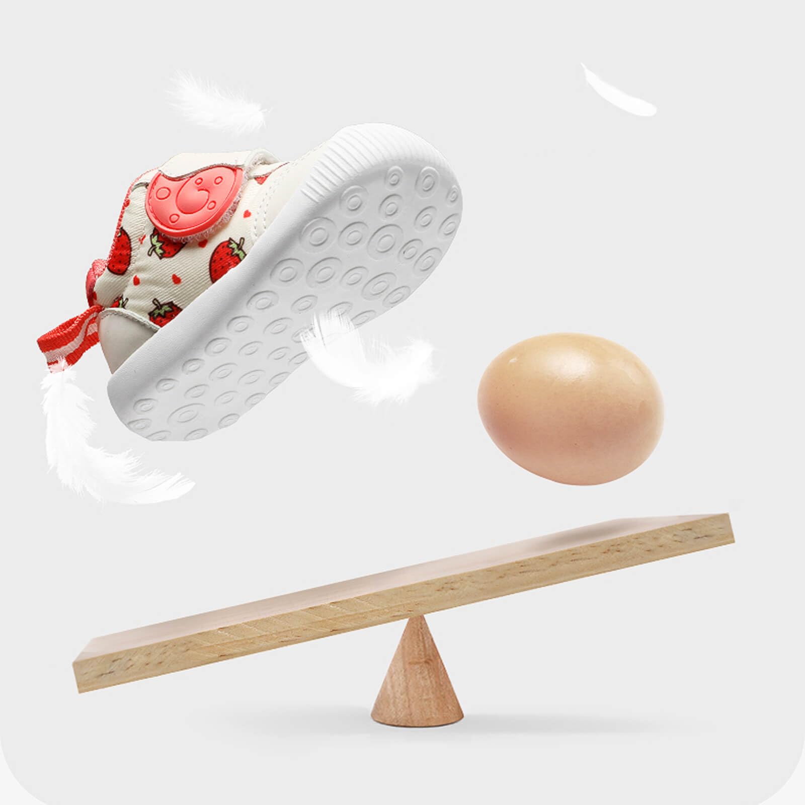 [くもにせ] ベビーシューズ ファーストシューズ キッズ スニーカー 赤ちゃん 幼児 学歩靴 ソフトソール 軽量 柔らかい 滑り止め よちよち歩き 男女兼用 - 4