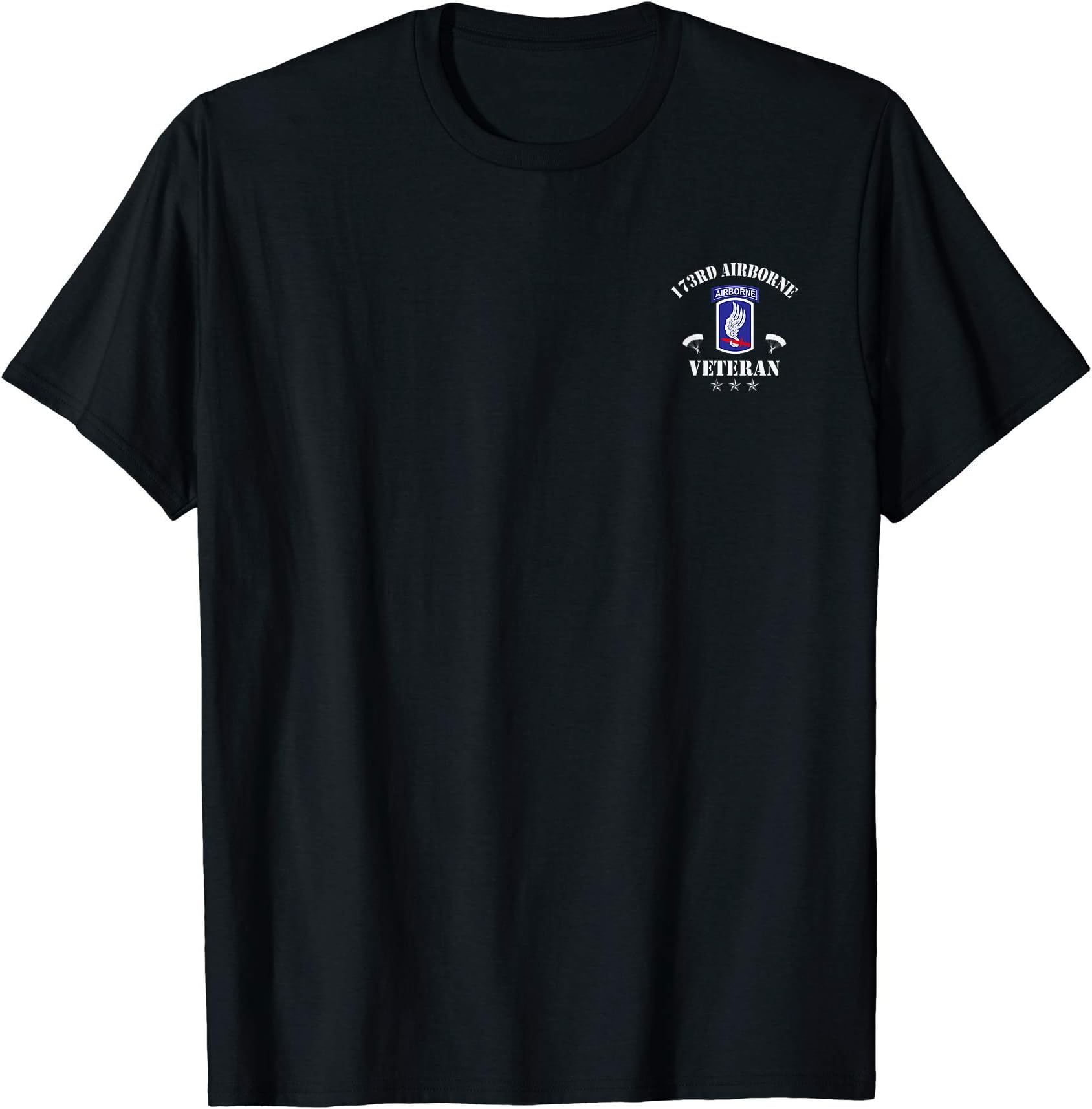 Proud 173rd Airborne Brigade Veteran T-Shirts173rd Airborne Brigade Flag Veteran Airborne Paratrooper T-Shirt