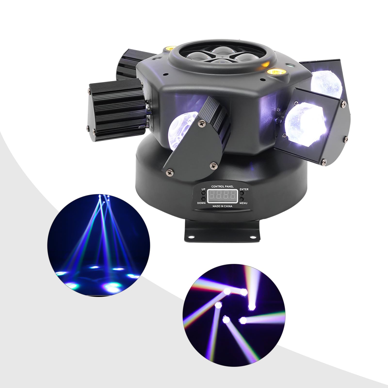 150 W LED Moving Head Luce da palcoscenico RGBW DMX DJ Party Show Effetto luce testa in movimento, luce per feste, palcoscenico, per DJ, bande, bar, pub, club, pattinaggio, KTV, feste di famiglia